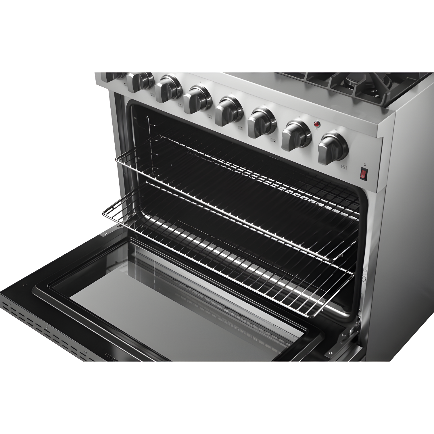 Forno Marco 36-Inch Dual Fuel Range Stainless Steel, 6 Burners, 5.36 cu.ft. True Conve FFSGS6197-36