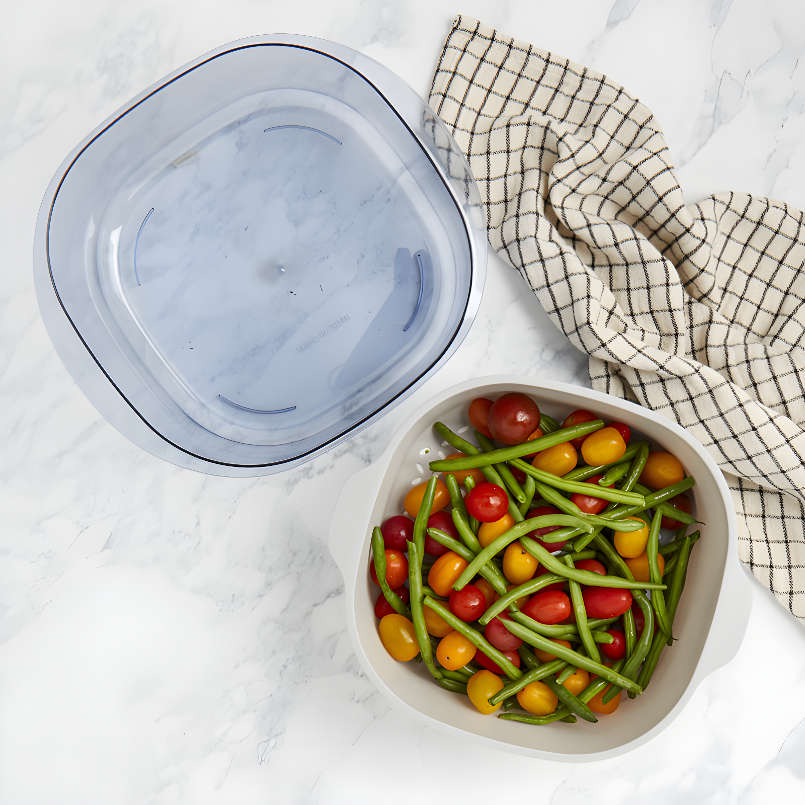 Basic Essentials Double Layer Colander Set, Gray (Set of 2)