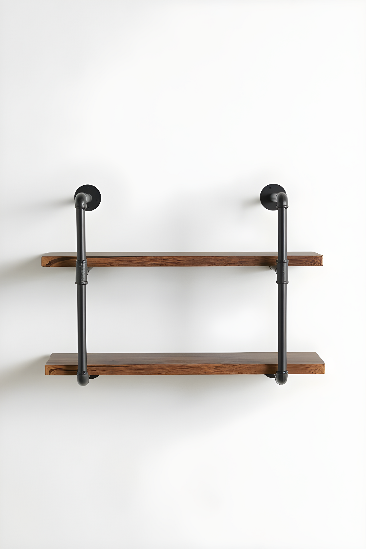 2-Tier Industrial Wall Shelf