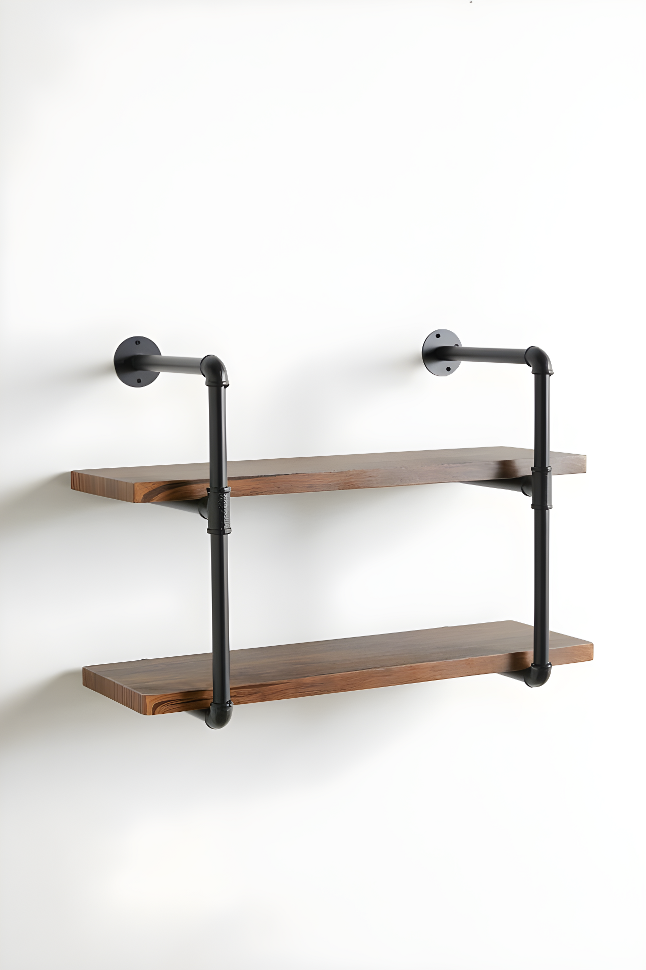 2-Tier Industrial Wall Shelf