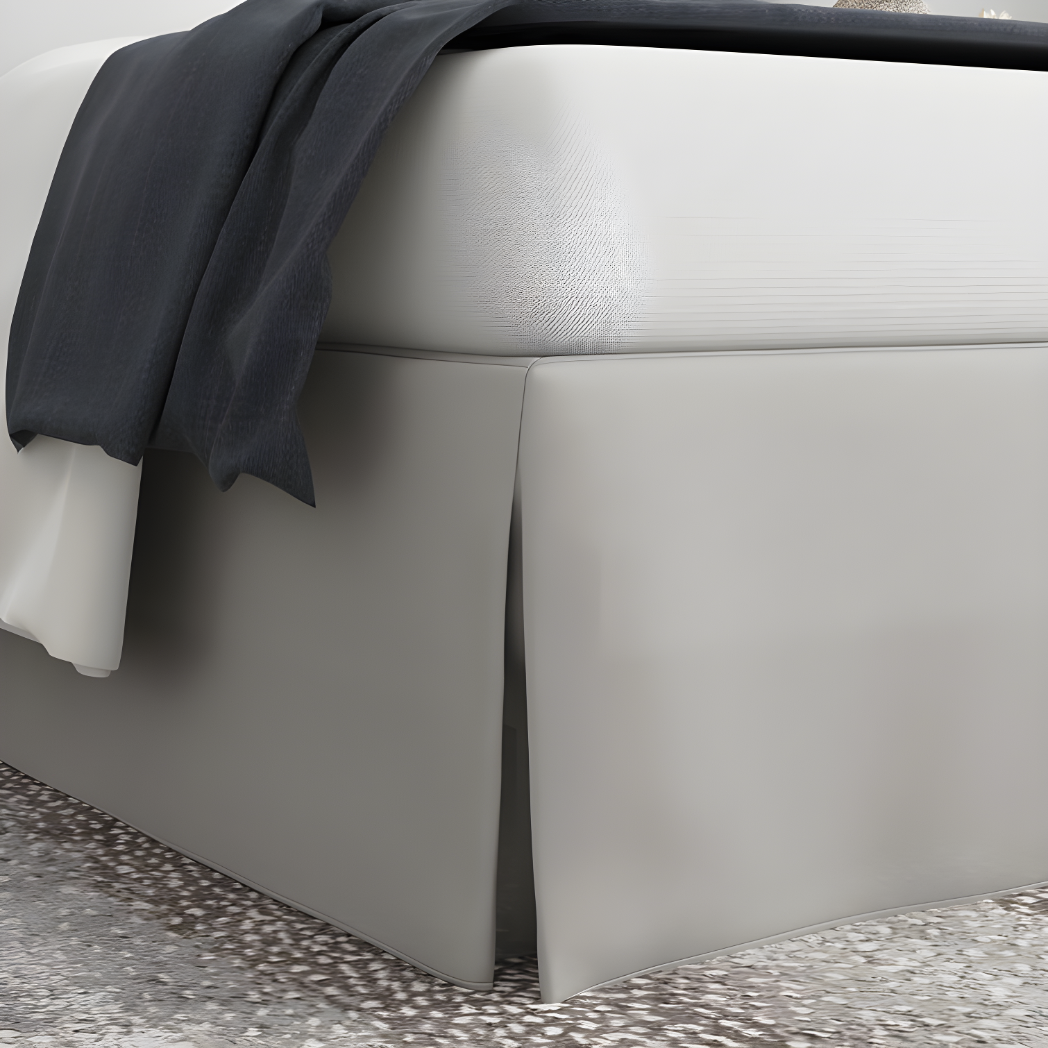 Fresh Ideas Pleated Wrinkle Resistant Wrap Around Bed Skirt
