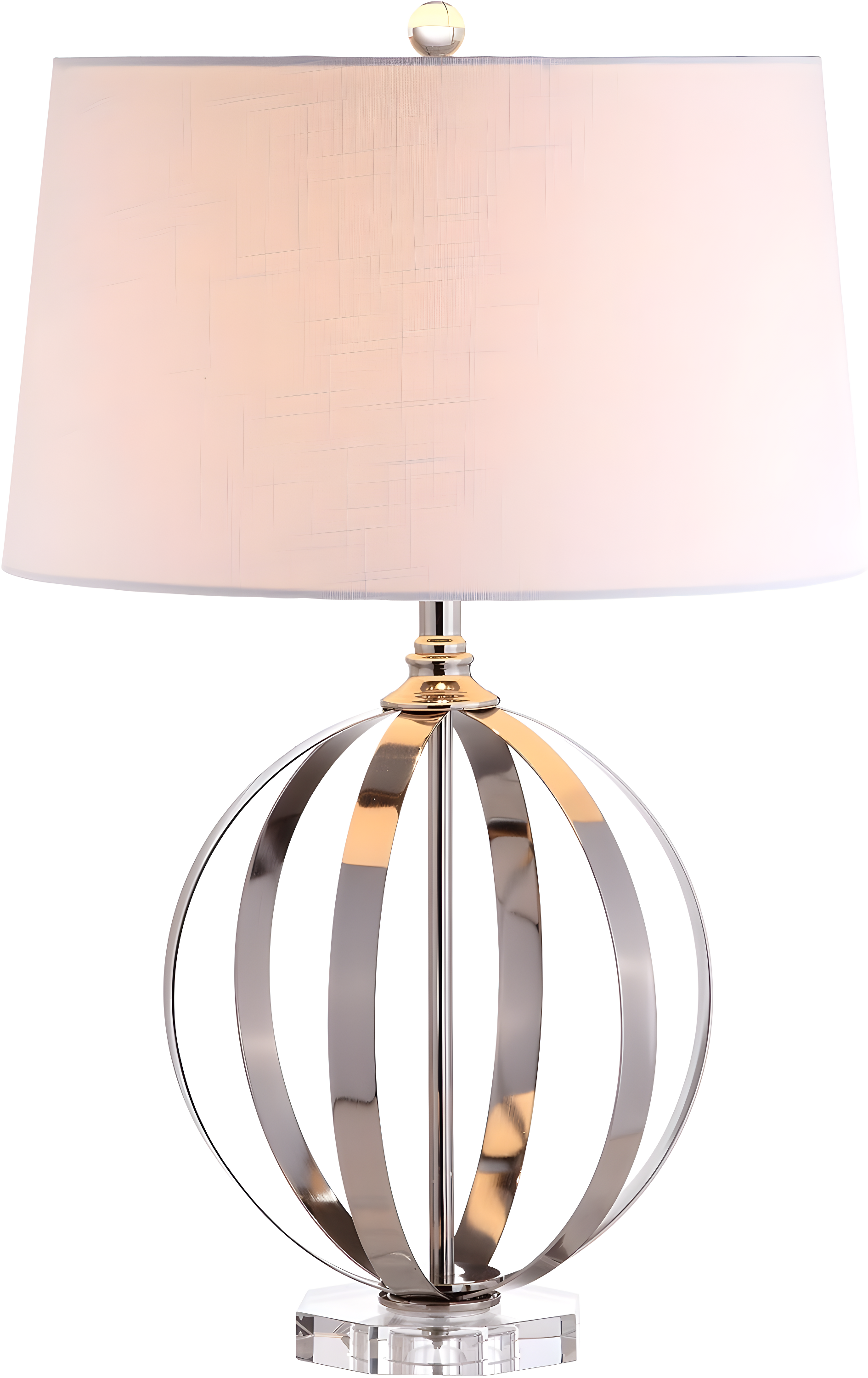 Jonathan Y Lighting Jyl1086 Logan 1 Light 26" Tall Led Buffet Table Lamp - Nickel