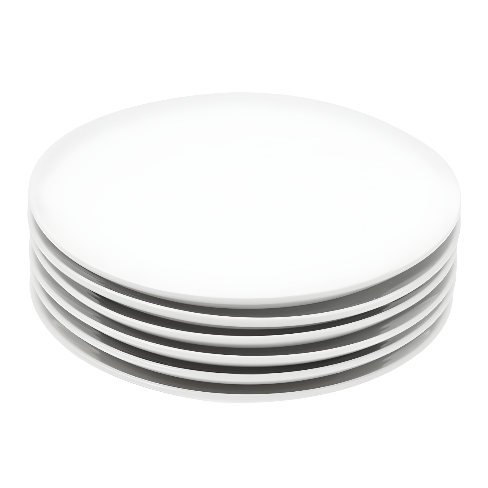 Hokku Designs 6 Inches Small Appetizer Plates Matte Porcelain, Elegant Mini Size Round Serving Plates For Dessert, Salad, Snacks, Set Of 6