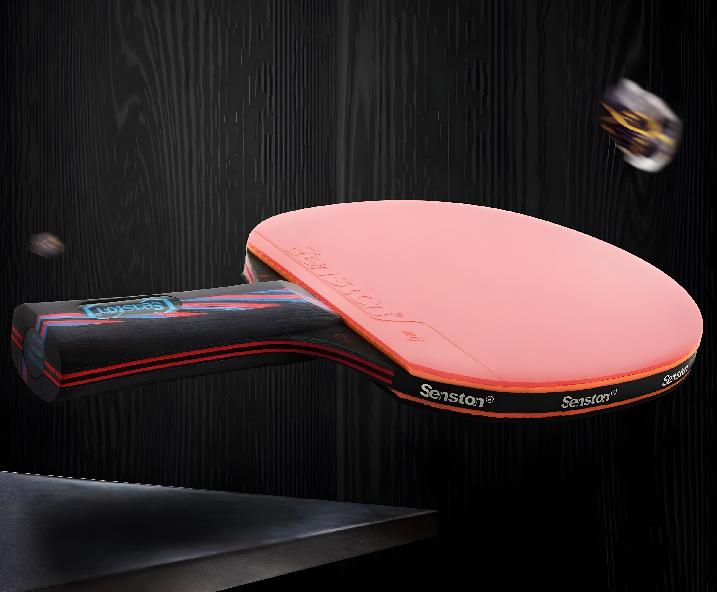 Senston Professional Table Tennis Paddles Advance Intermediate Ping Pong Paddles Set of 2, Table Tennis Racket with Carry Case…