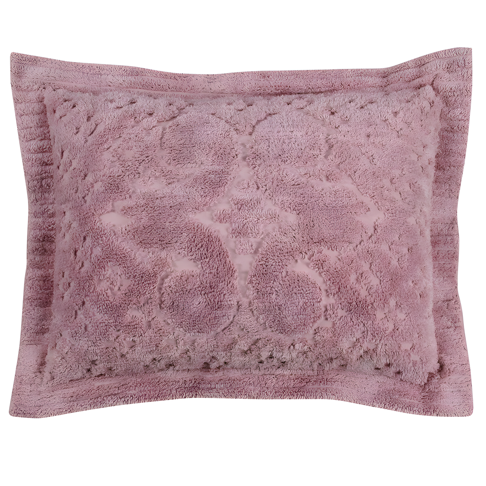 Better Trends Ashton Collection 100% Cotton Tufted Pillow Sham with Medallion Pattern, Machine Washable Pillow Cover for All Season