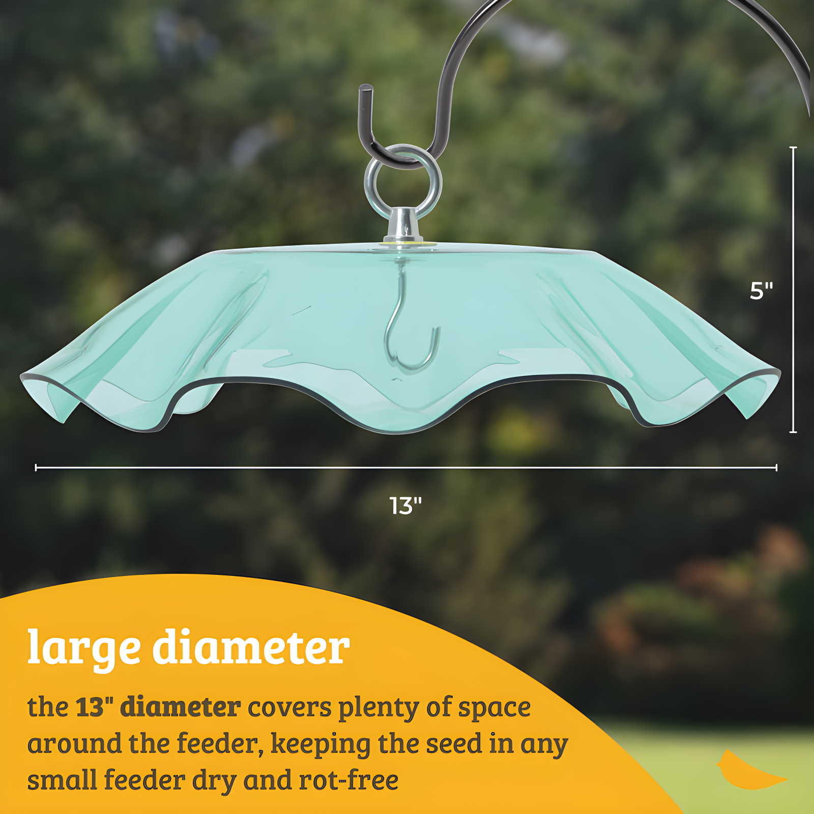 Weather-Resistant Acrylic Bird Weatherguard Cover