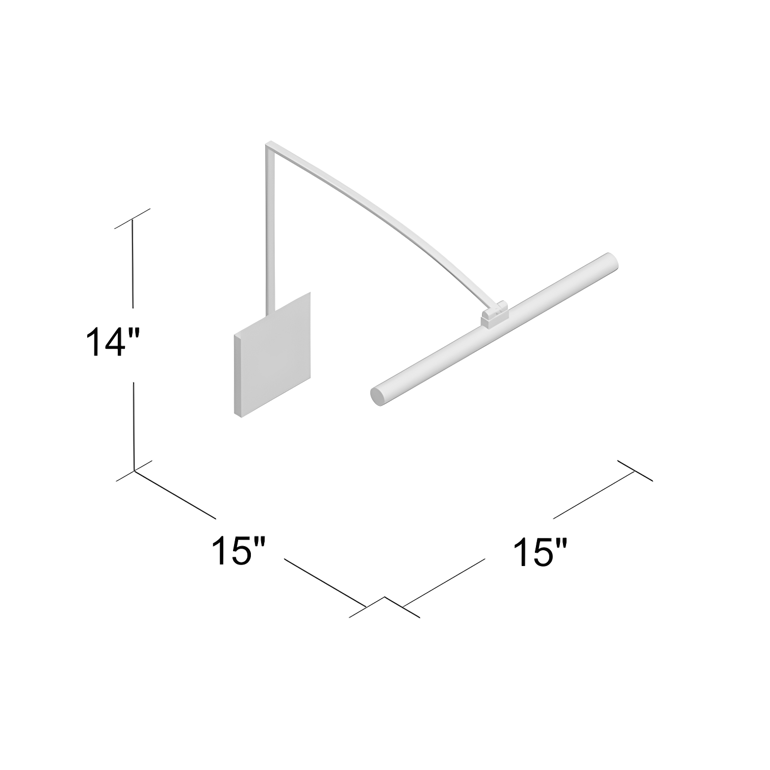 Black Adjustable LED Wall Mounted Picture Light