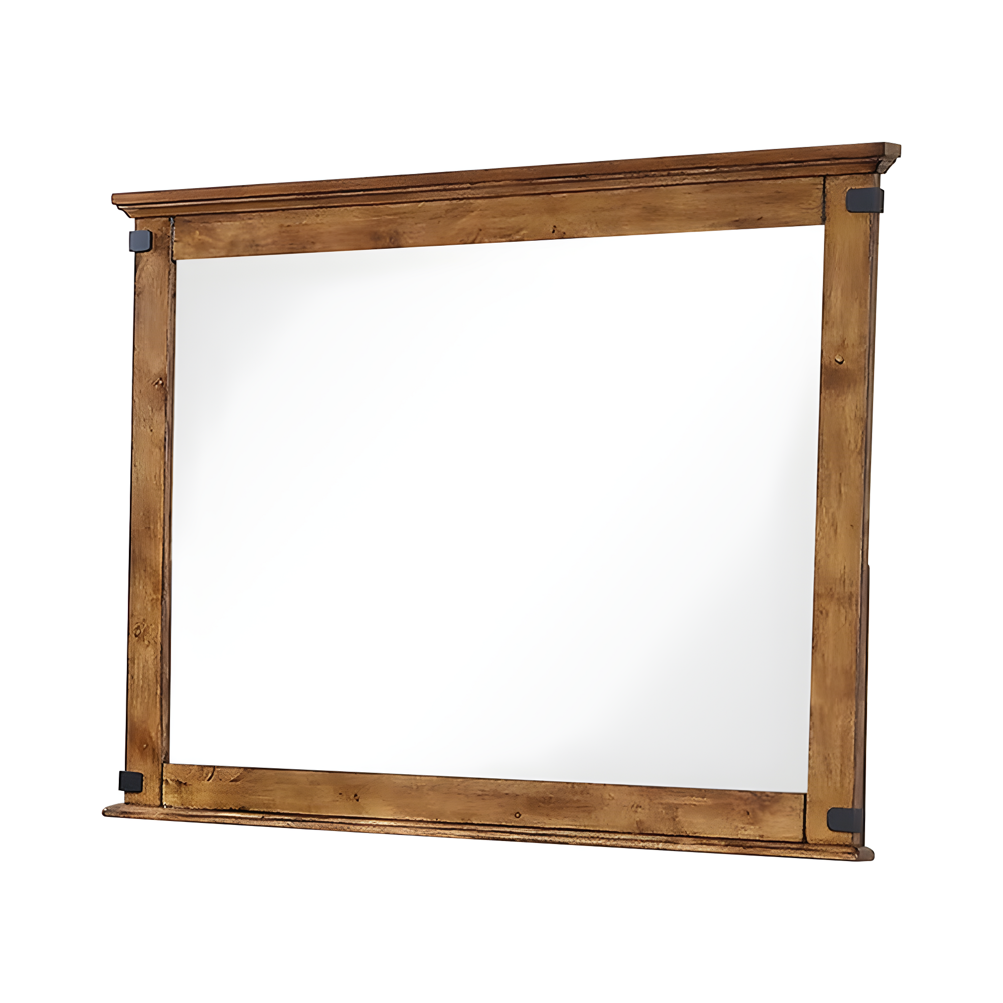 Brenner Rectangular Dresser Mirror Rustic Honey