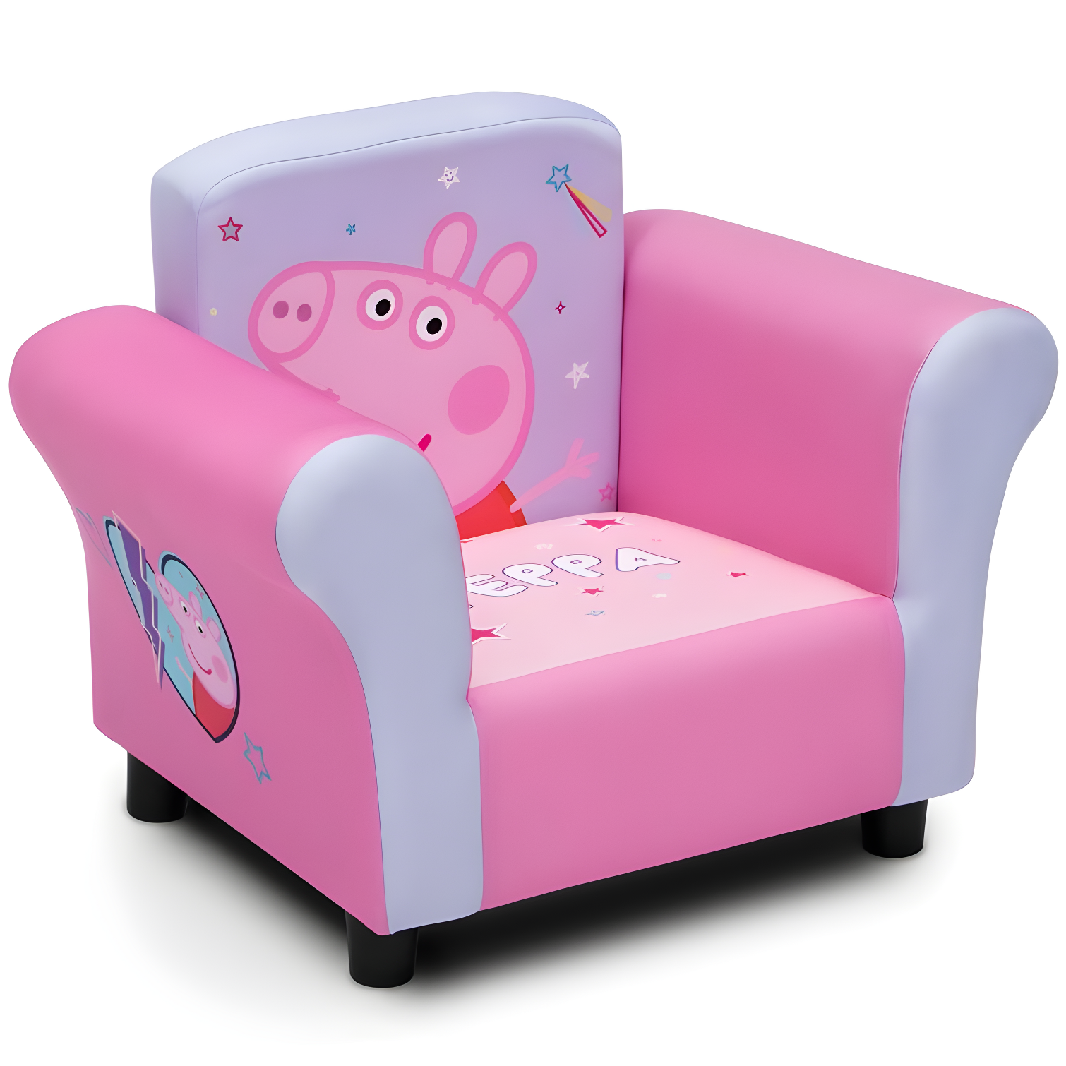 Delta Children Peppa Pig Upholstered Chair Kids Club