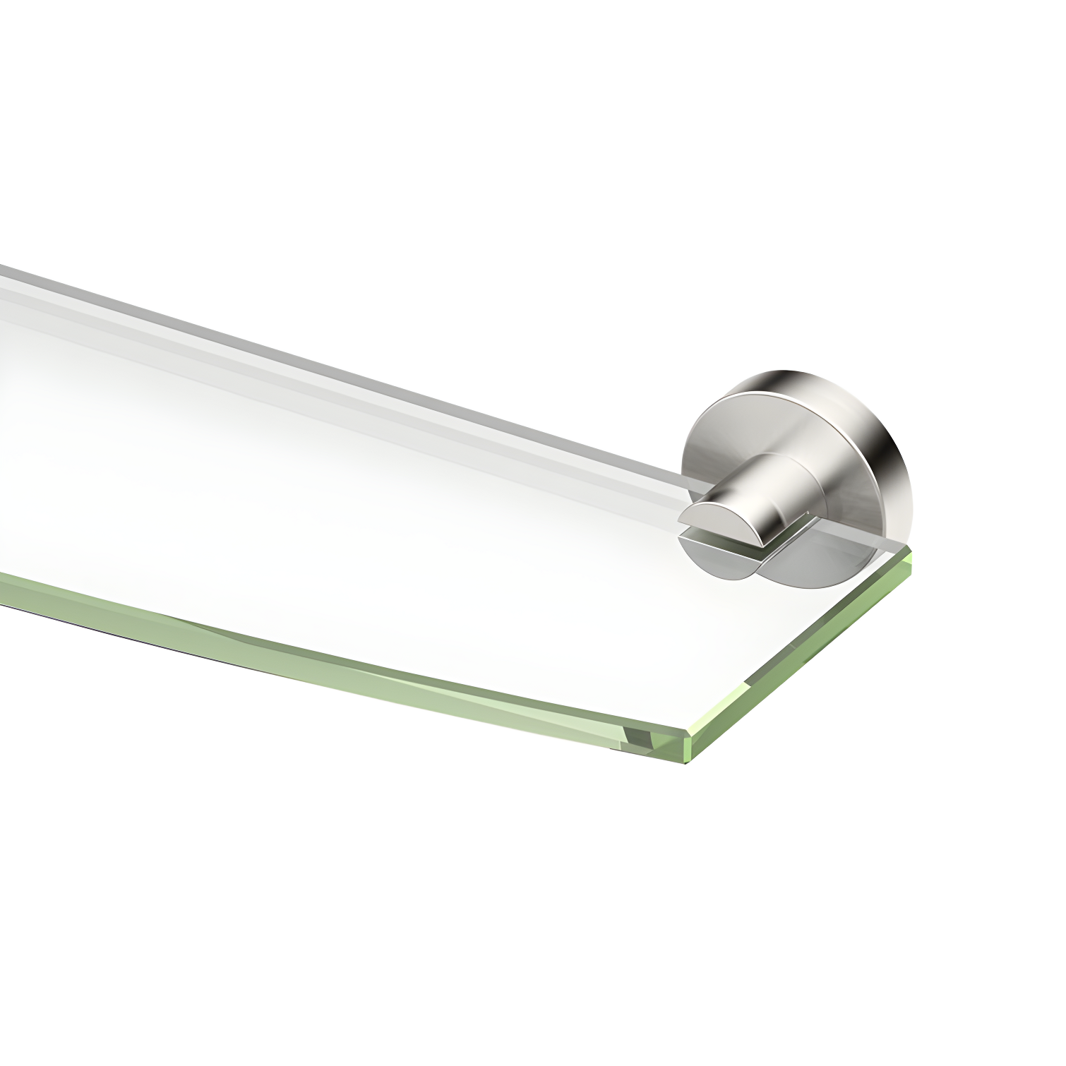Glam Wall Mounted Tempered Glass Shelf | Bathroom Floating Glass Shelf