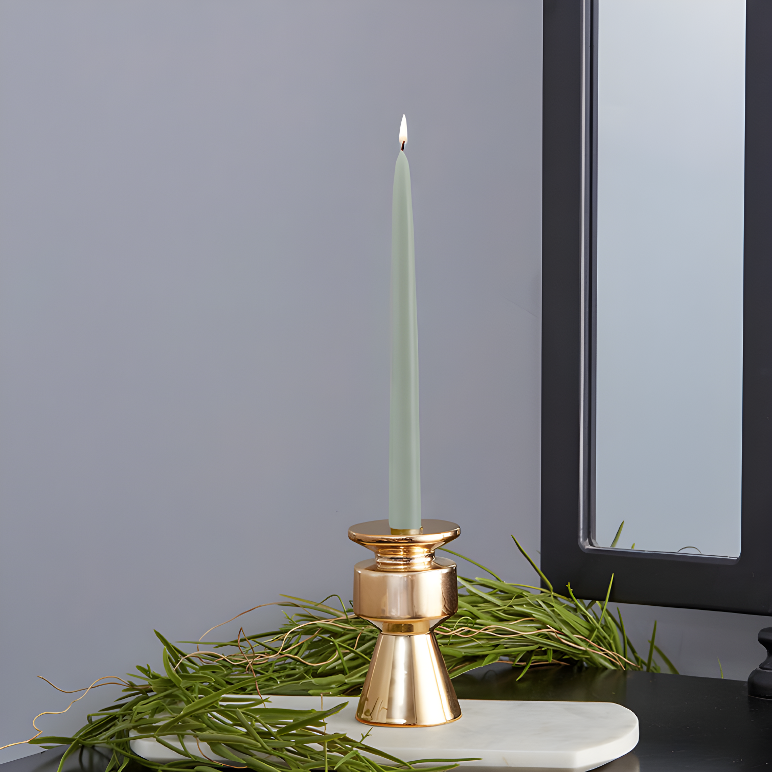 12 Piece Unscented Taper Candle Set