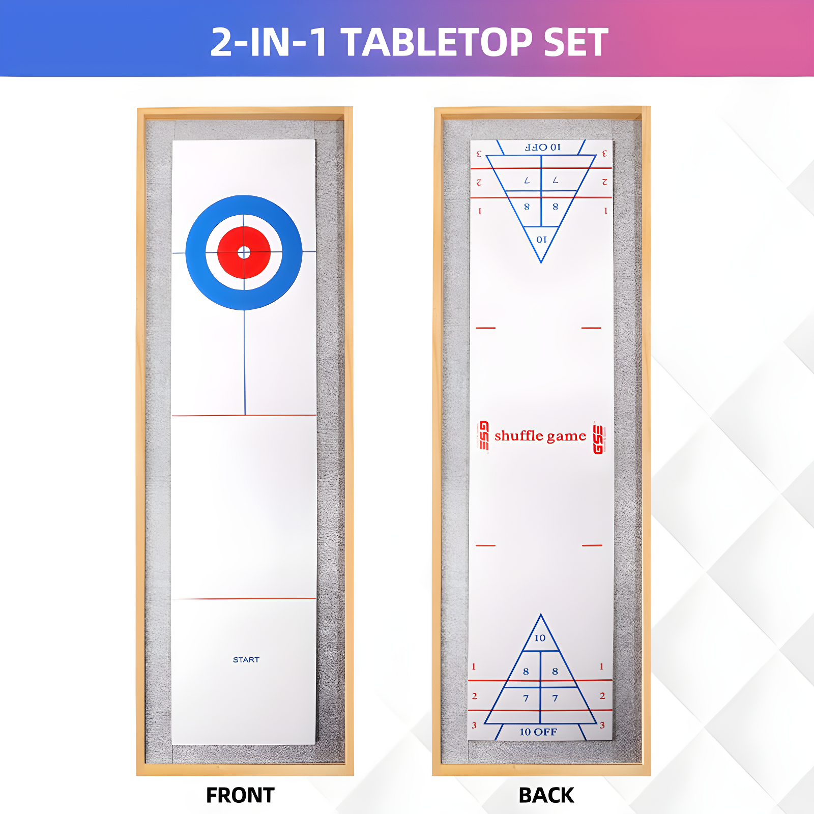 GSE Games & Sports Expert GSE Games & Sports Expert 2 Player Wood Shuffleboard