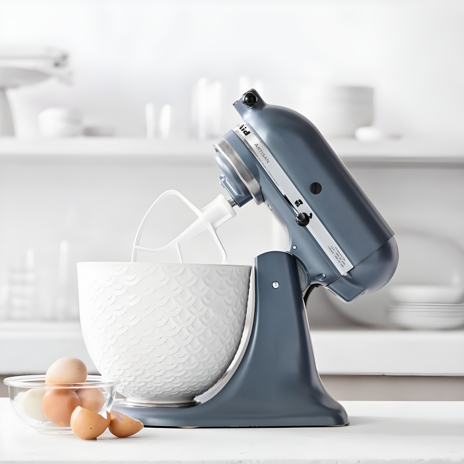 KitchenAid ® Stand Mixer Mermaid Lace White 5-Qt. Ceramic Mixing Bowl