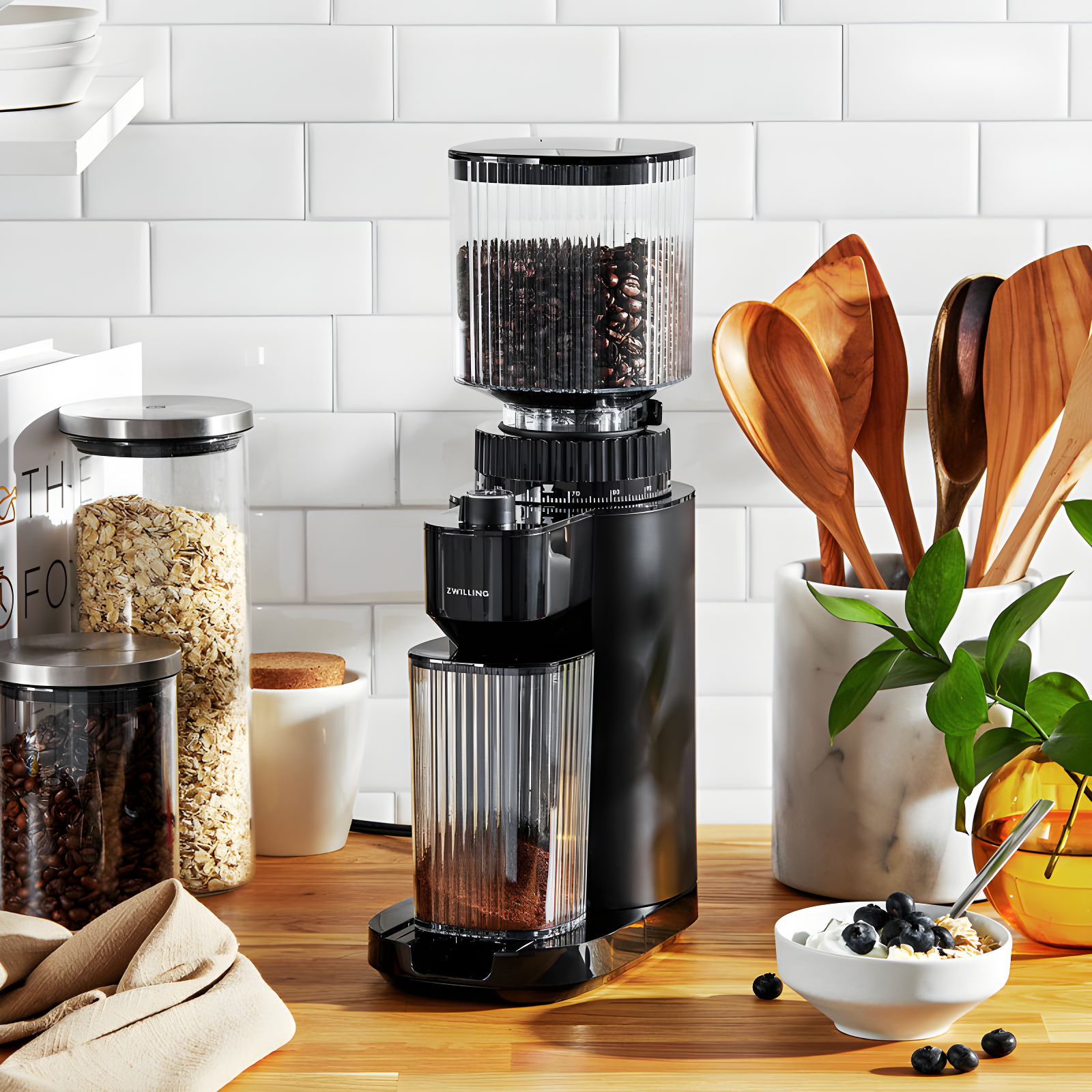 ZWILLING Enfinigy Burr Coffee Grinder Electric, 140 Coffee Grinding Options from Espresso to Drip Coffee