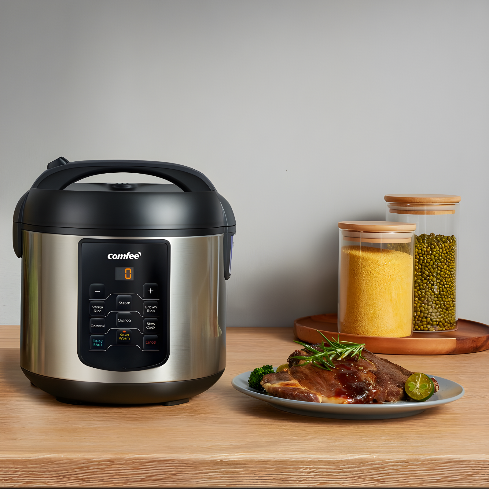 Comfee' Comfee' 8 Cup 6-in-1 Rice Cooker