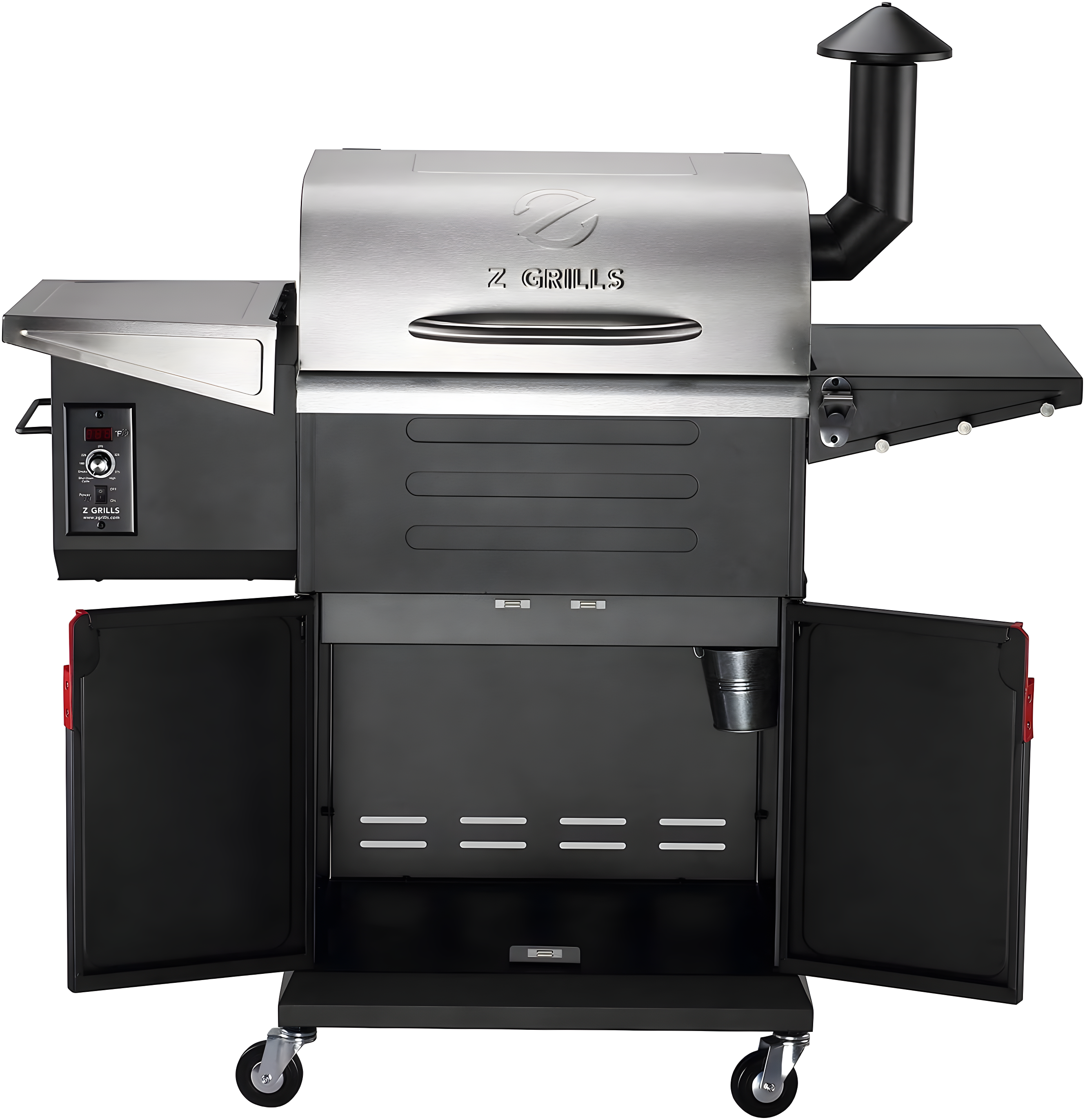 Z Grills 8 in 1 Wood Pellet Grill & Smoker with PID Controller, 572 Sq In Cooking Area, Direct Flame Access, 600D3E