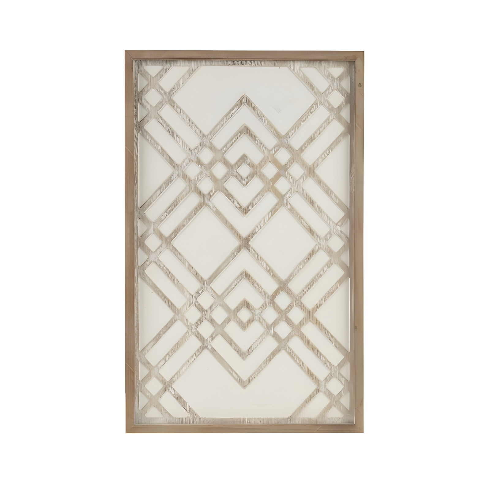 Exton Geo Carved Wall Wood Panel: Overlapping Design, MDF & Fir - Madison Park
