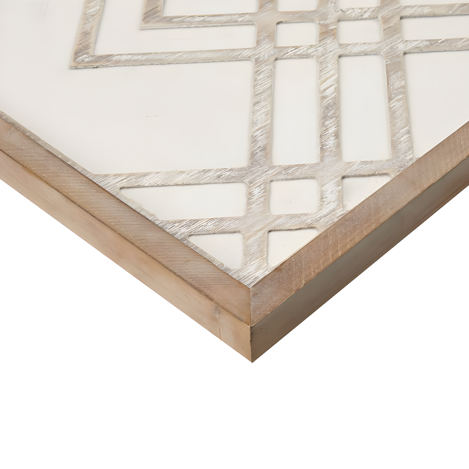 Exton Geo Carved Wall Wood Panel: Overlapping Design, MDF & Fir - Madison Park