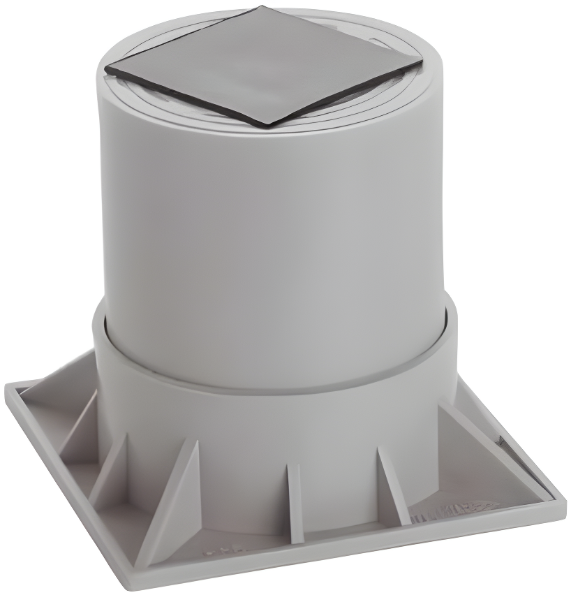 Diversitech Heat Pump Riser,Two Piece, 6 In.,Gray HPR-6-2P