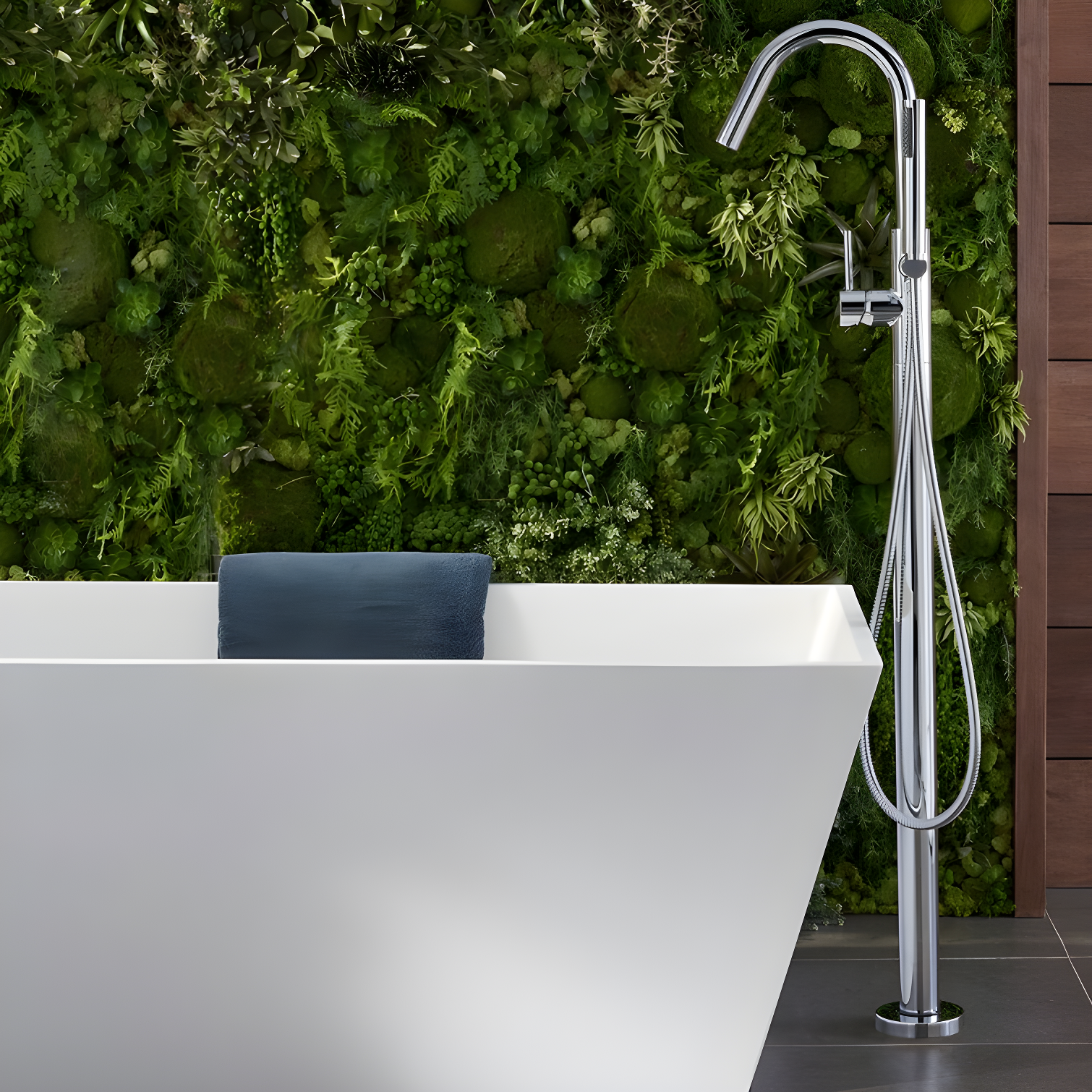 Pfister LG6-1MFC Single Handle Floor Mounted Freestanding Tub Filler Trim