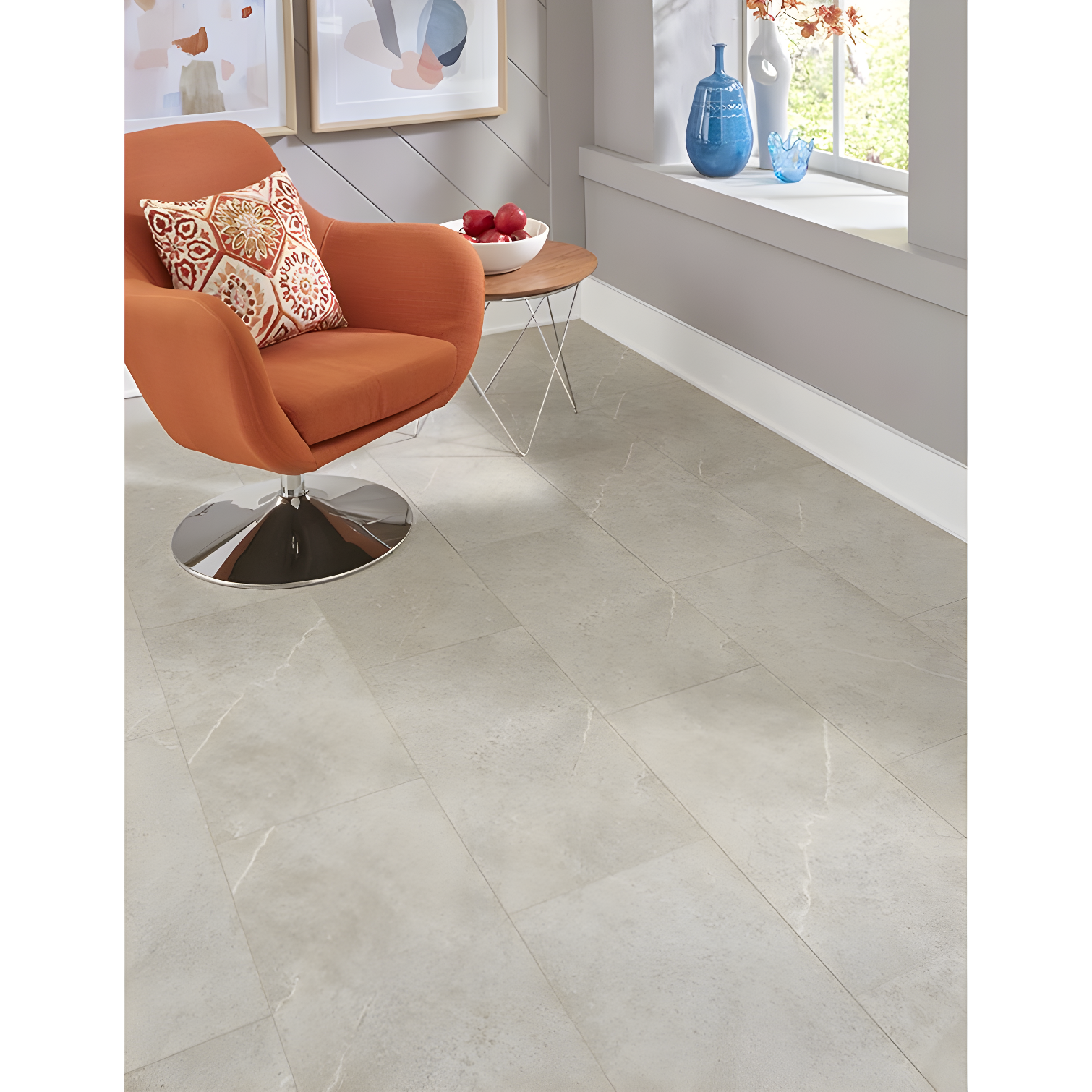 Rigid Core Vinyl Tile 6mm Thick x 12" Width x 24" Length