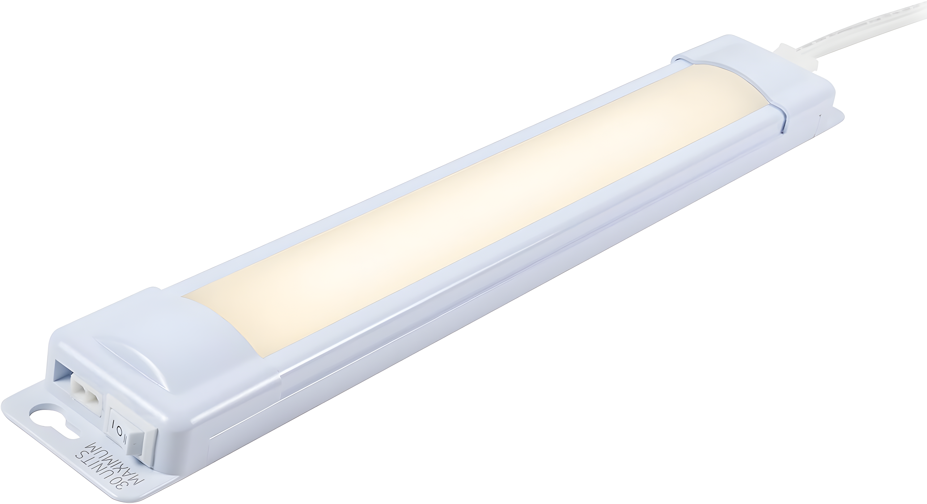 Enbrighten Premium Linkable Under Cabinet Fixture, 12in, LED, Linkable, 415 Lumens, 3000K Warm White, 38845-T1