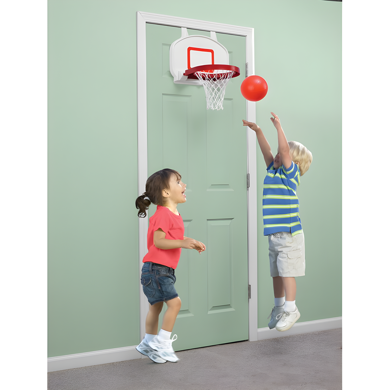American Plastic Toys 3 Piece Basketball Backboard Set