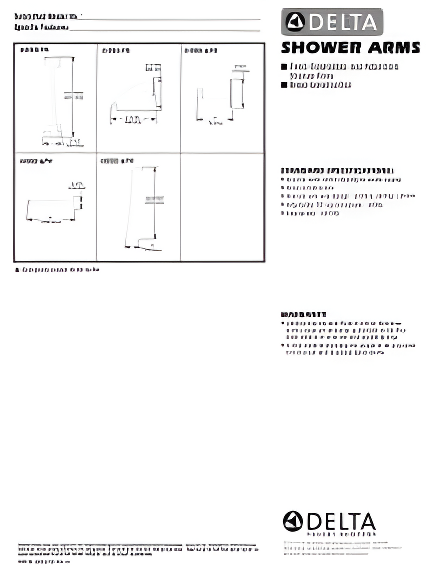 Universal Showering Components Shower Arm and Flange