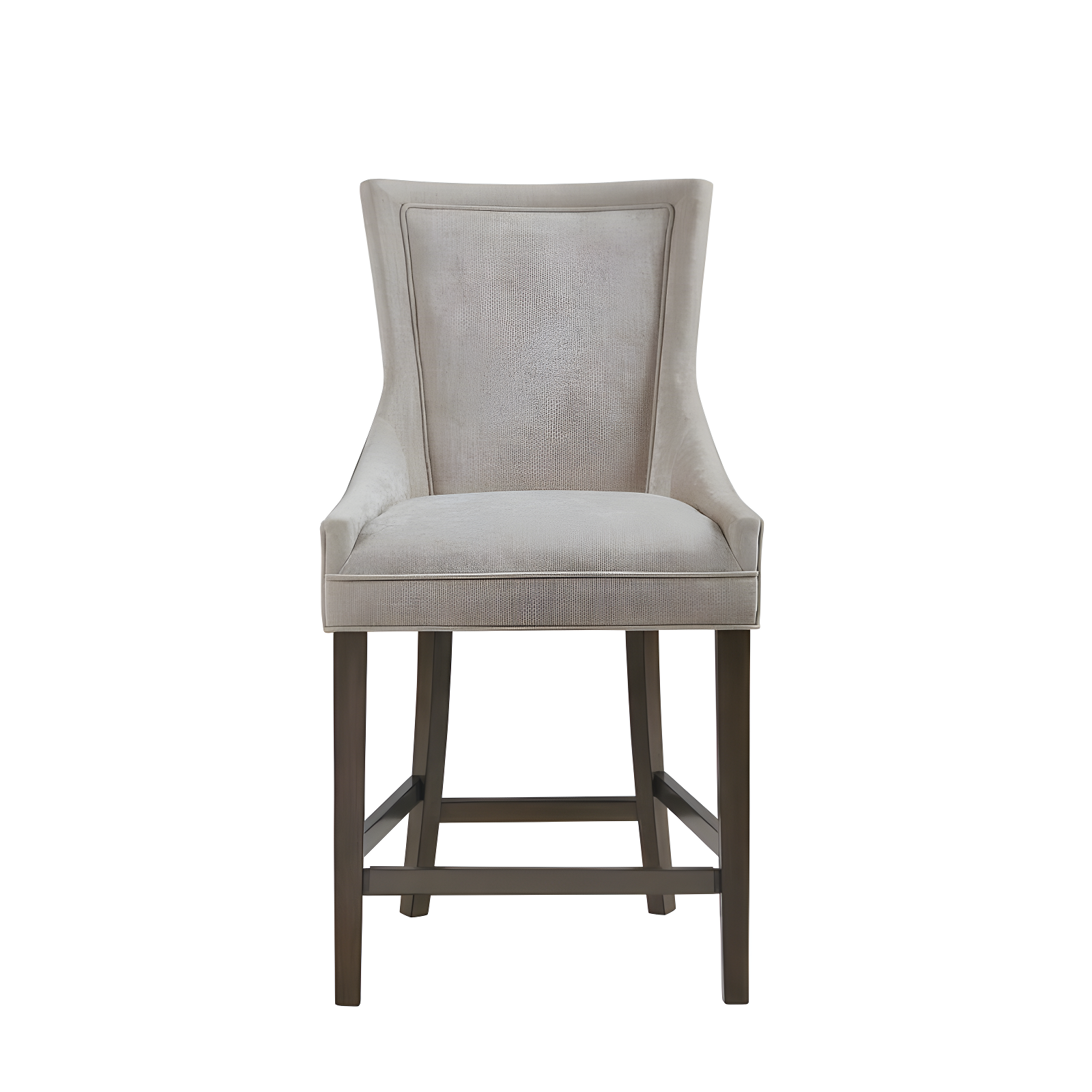 25.5" Ultra Upholstered Counter Height Barstool Cream - Madison Park