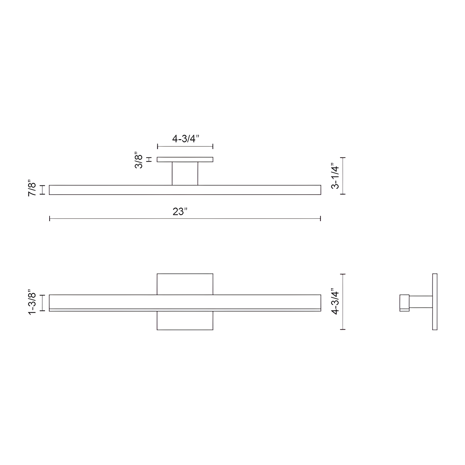 Dimmable LED Bath Bar