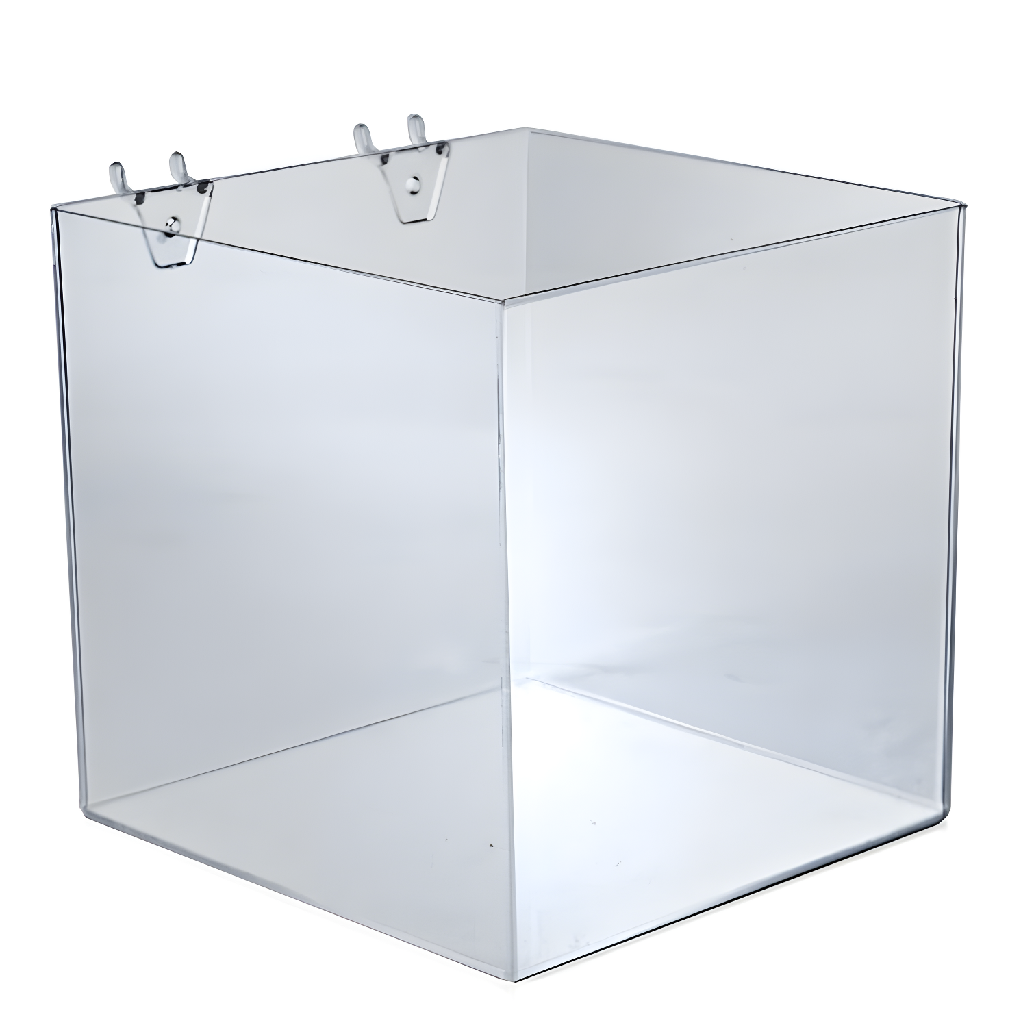 8" Cube Bin for Pegboard or Slatwall, 4-Pack
