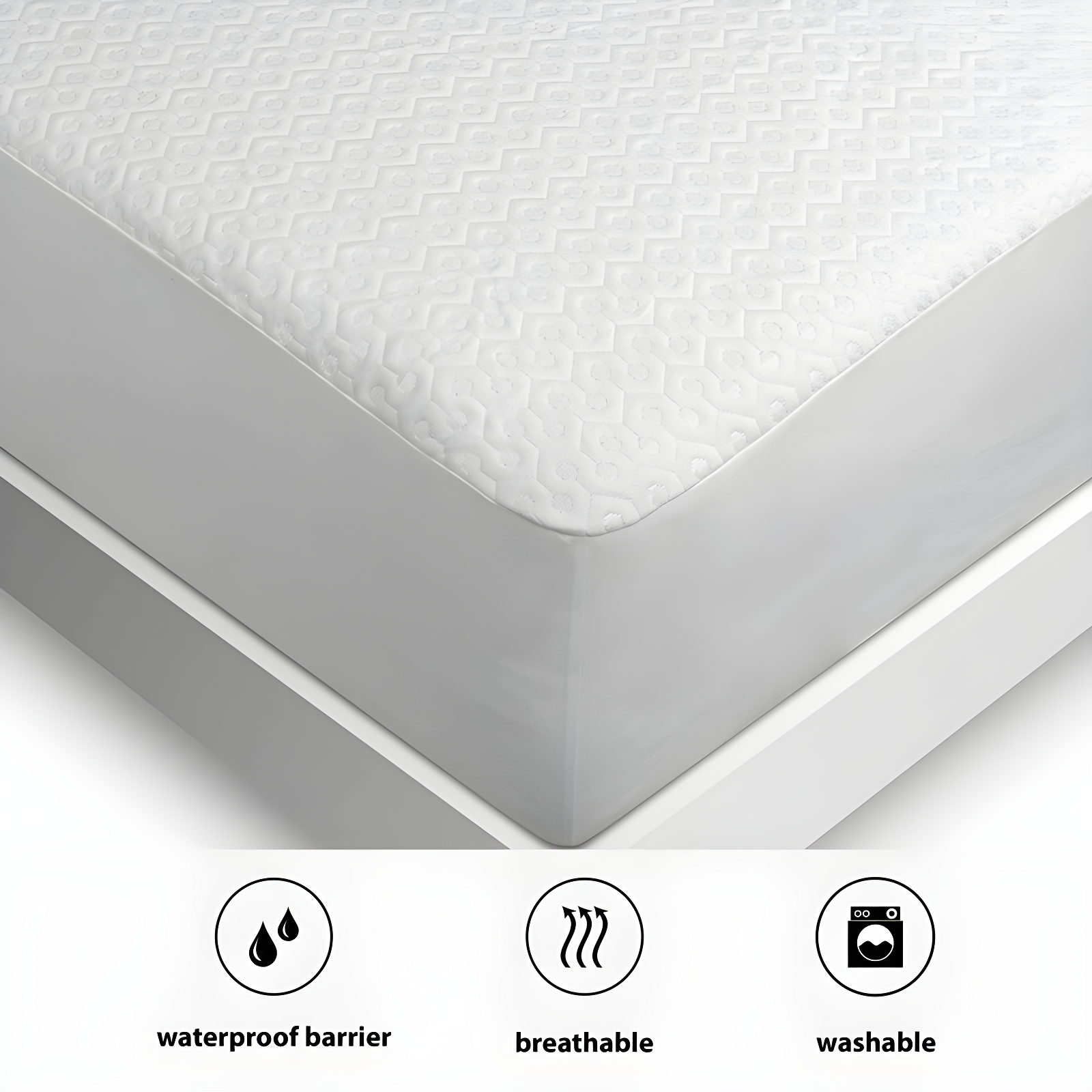 Bedgear Dri-Tec Waterproof Mattress Protector - Hypoallergenic - Noiseless and Washable