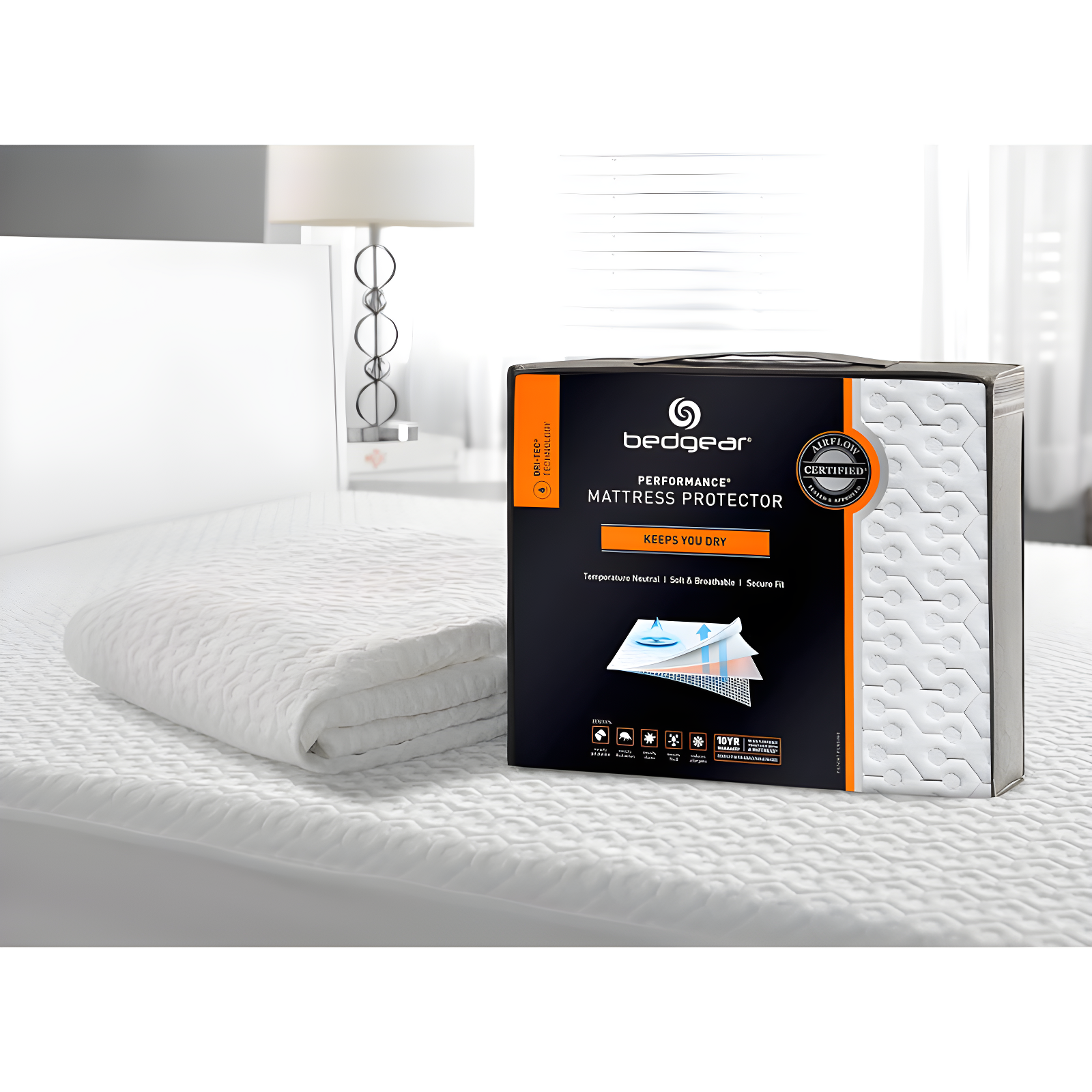 Bedgear Dri-Tec Waterproof Mattress Protector - Hypoallergenic - Noiseless and Washable
