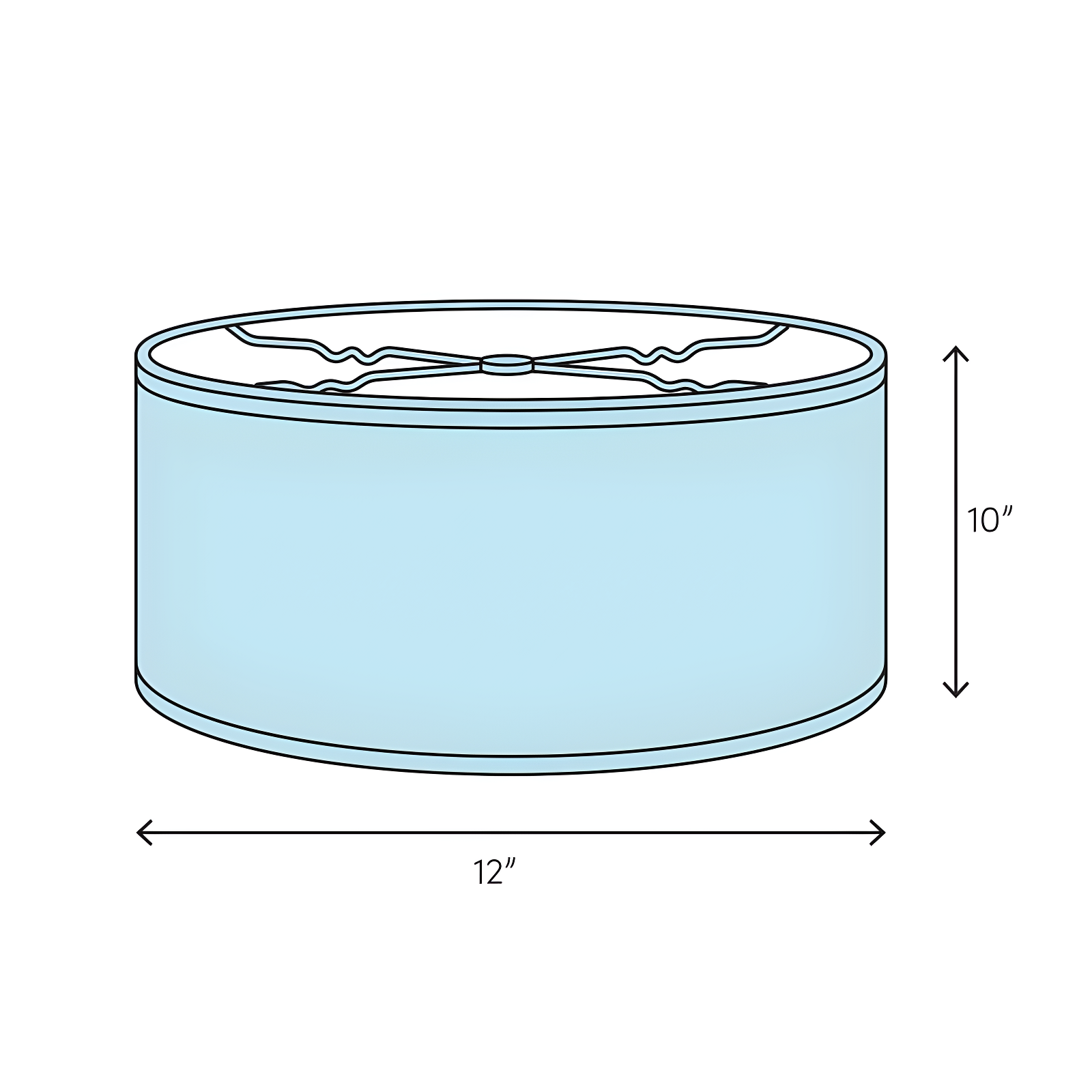 Ganya 10'' H Plastic Drum Lamp Shade