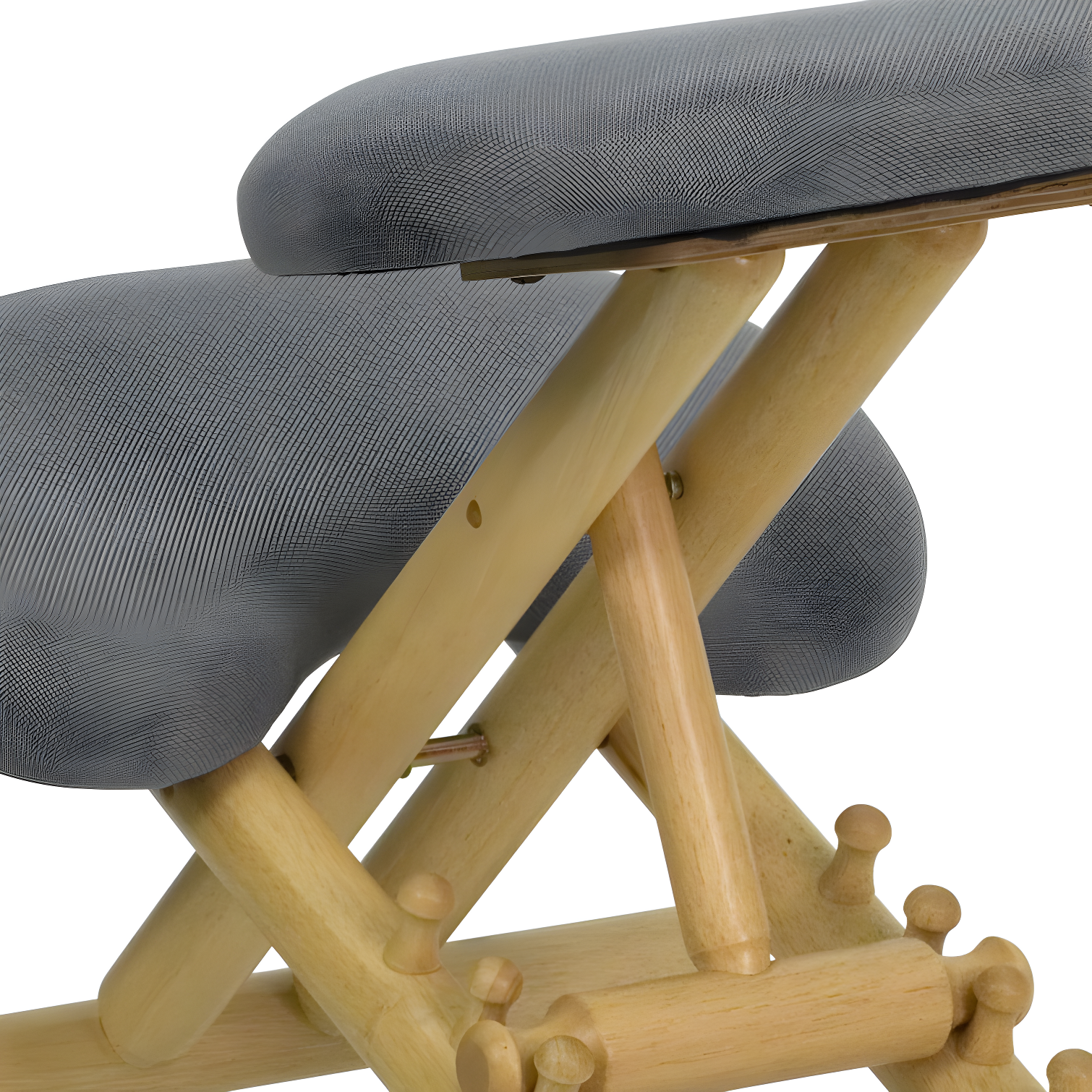 Bragg Posey Mobile Wooden Height-Adjustable Ergonomic Kneeling Office Chair