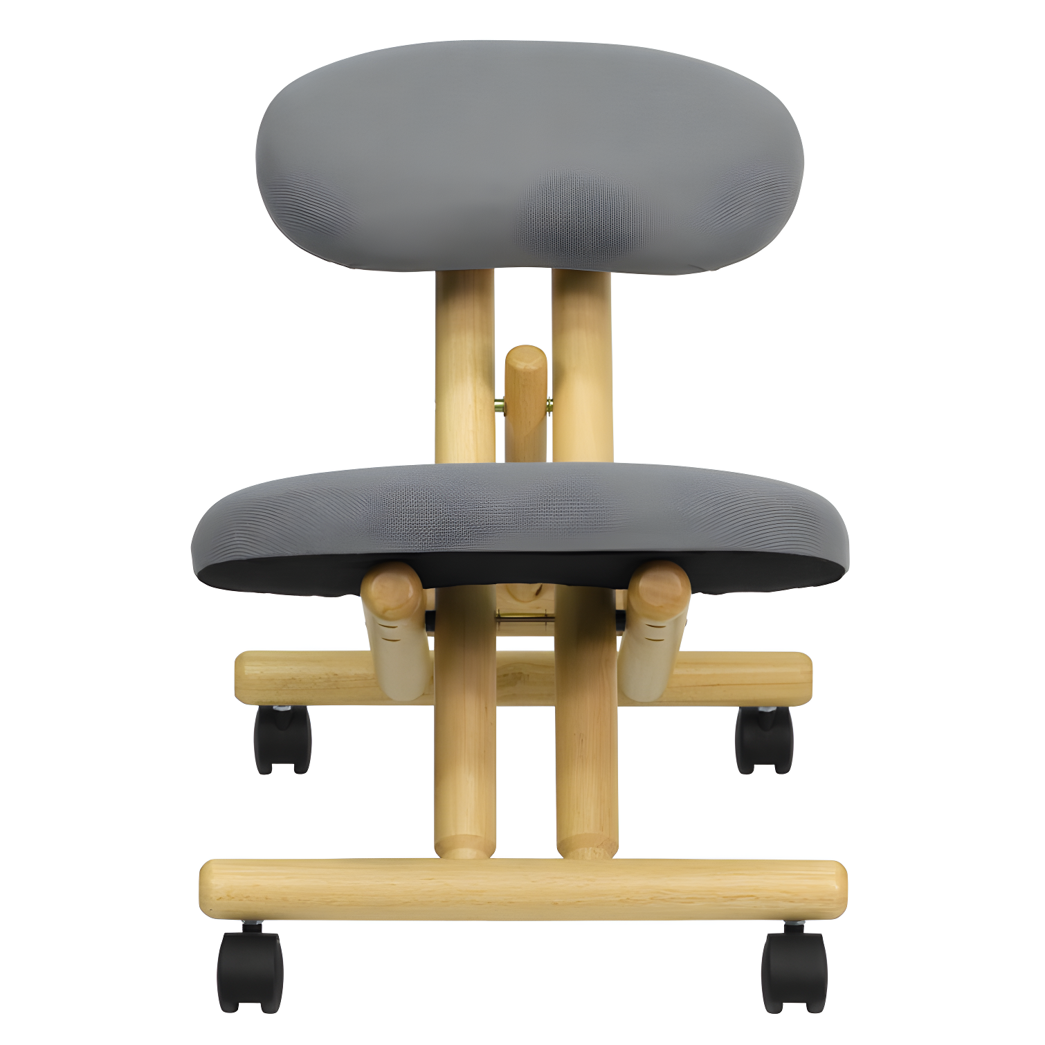 Bragg Posey Mobile Wooden Height-Adjustable Ergonomic Kneeling Office Chair