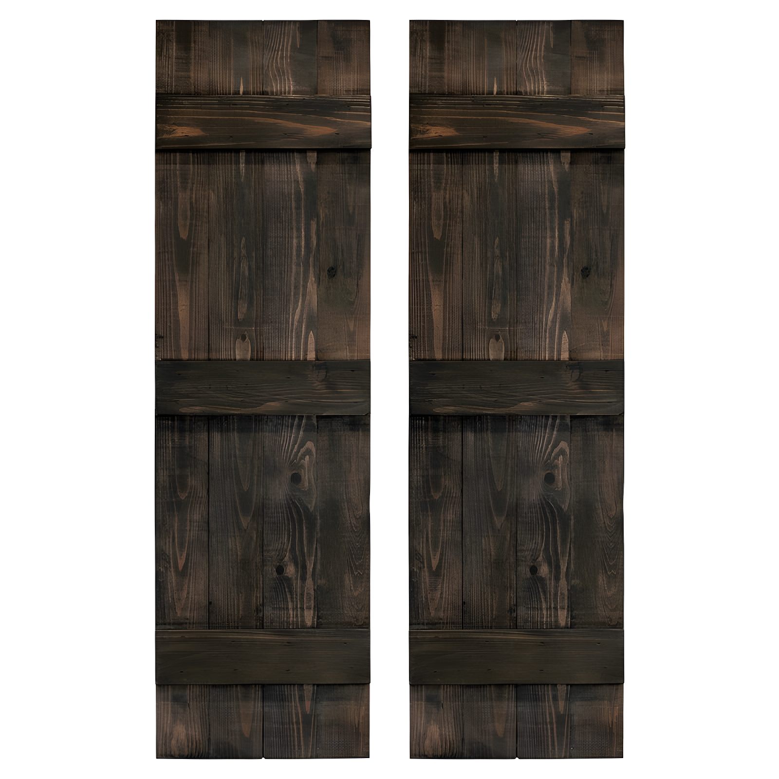 Dogberry Collections 14'' Board & Batten Shutters (Set of 2)