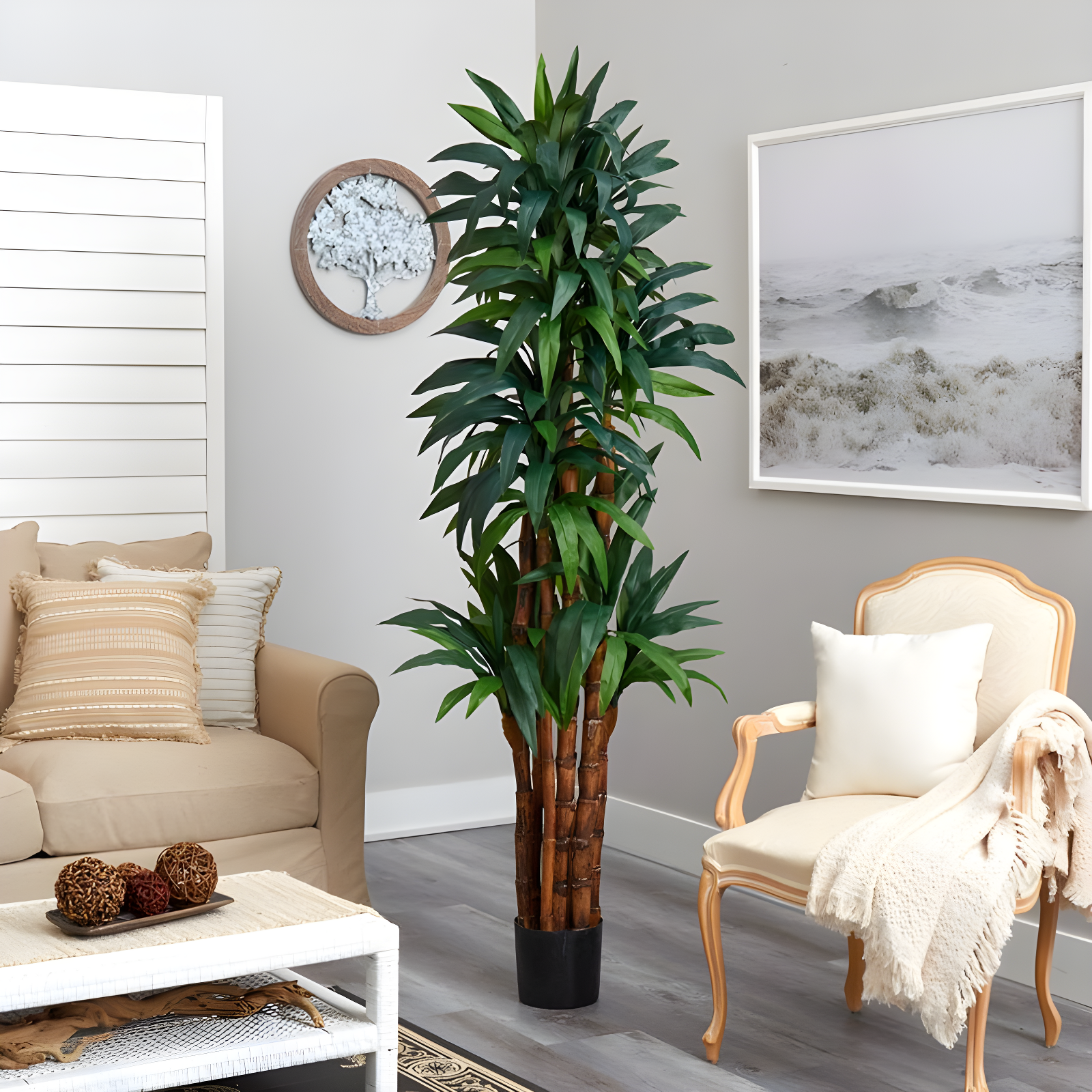 Nearly Natural 6.5-ft Dracaena Tree