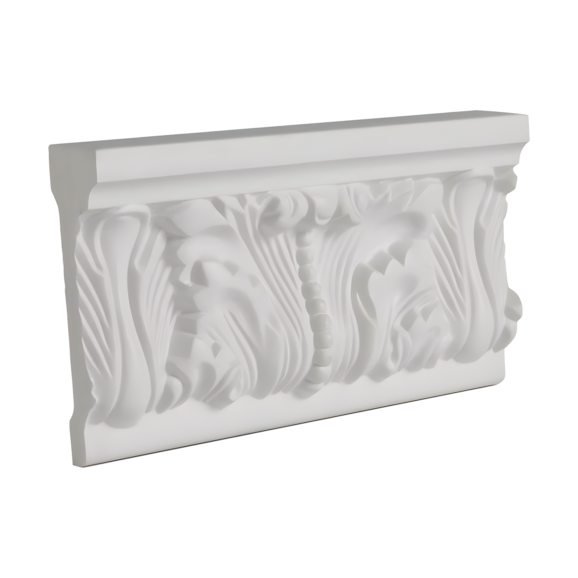 Architectural Products by Outwater L.L.C. 3-1/2 in x 1 in x 6 in Long Acanthus Polyurethane Panel Molding Sample