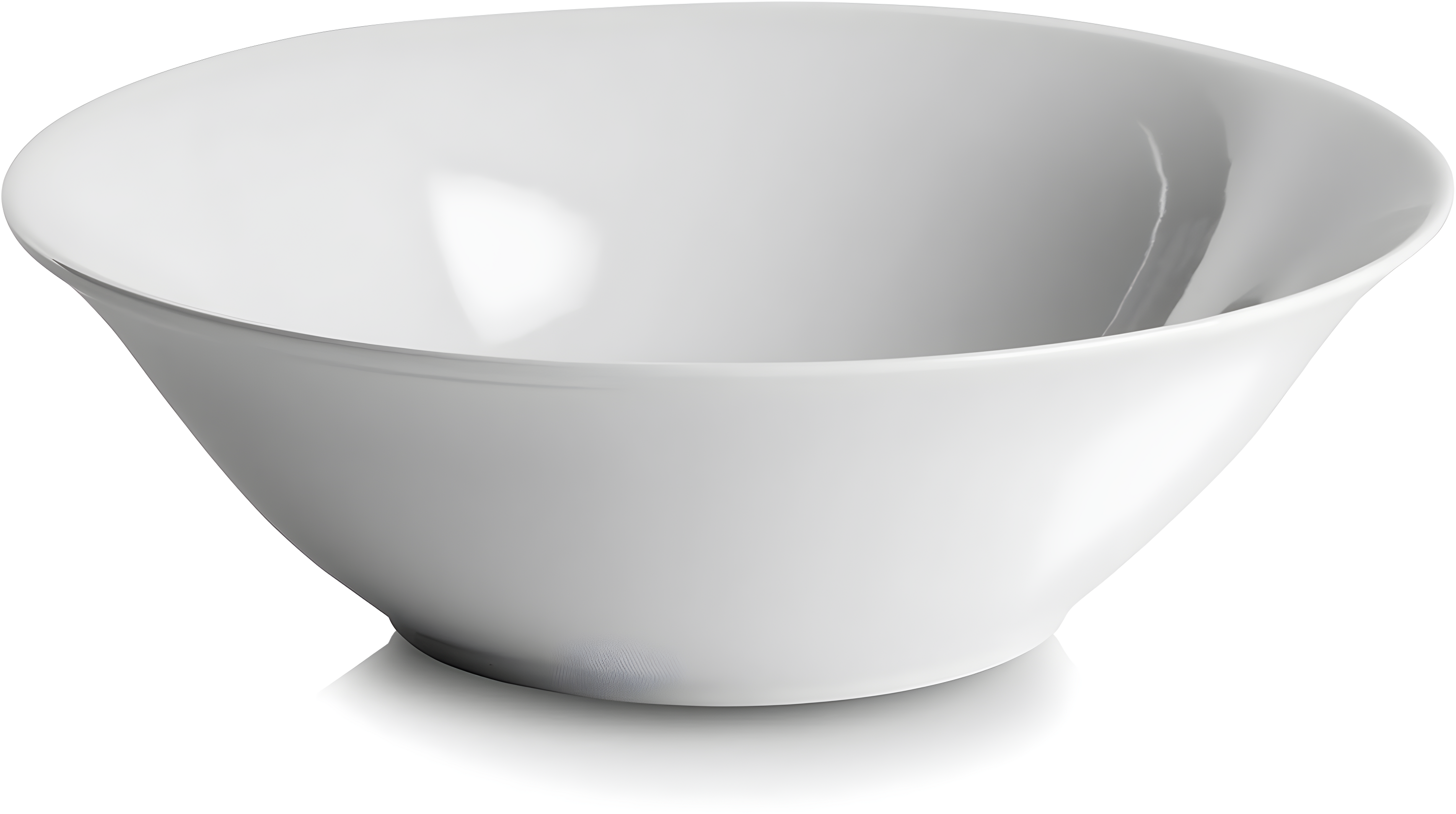 Ten Strawberry Street 7" Catering Round Ceramic Cereal Bowl, Set of 12, White