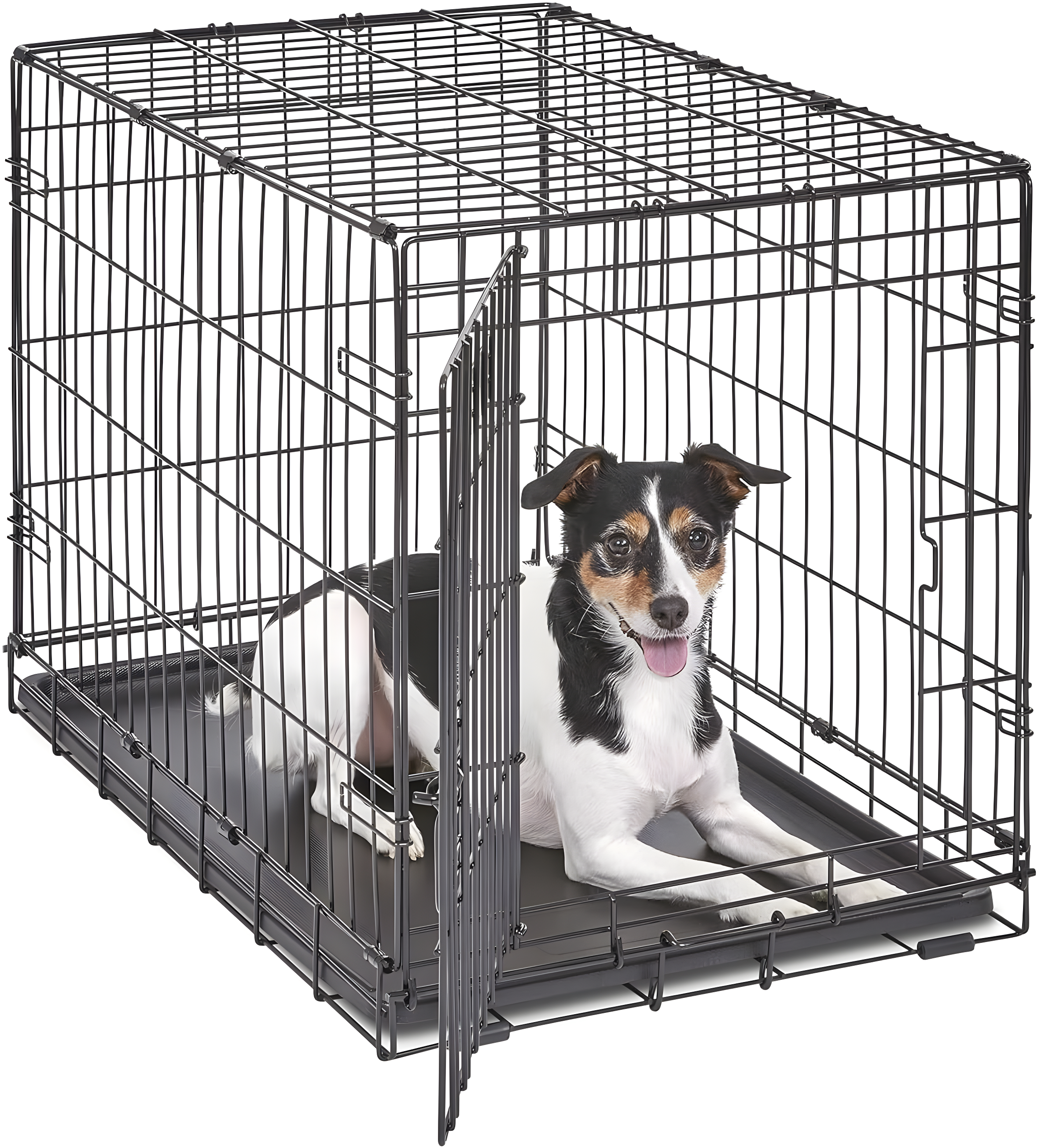 MidWest Homes for Pets Newly Enhanced Single Door iCrate Dog Crate Includes Divider Panel