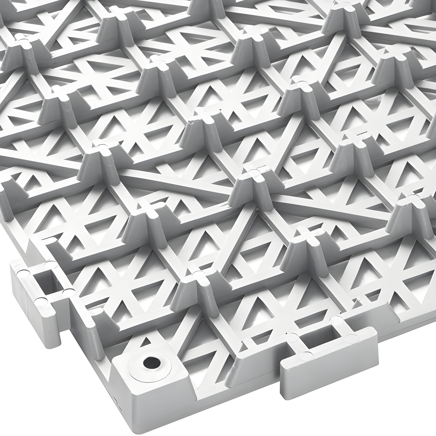 VEVOR 12'' W x 12'' L Garage Flooring Drain Tiles (Set of 12)
