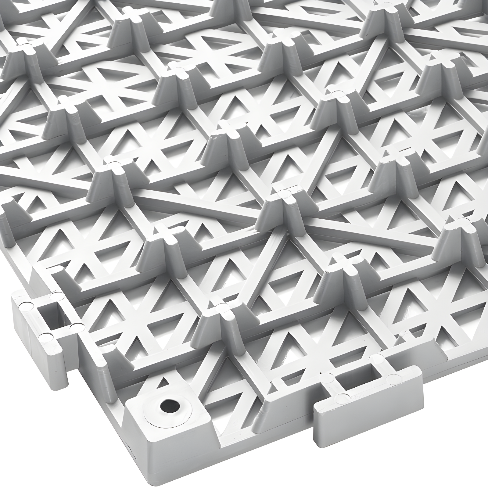 VEVOR 12'' W x 12'' L Garage Flooring Drain Tiles (Set of 12)