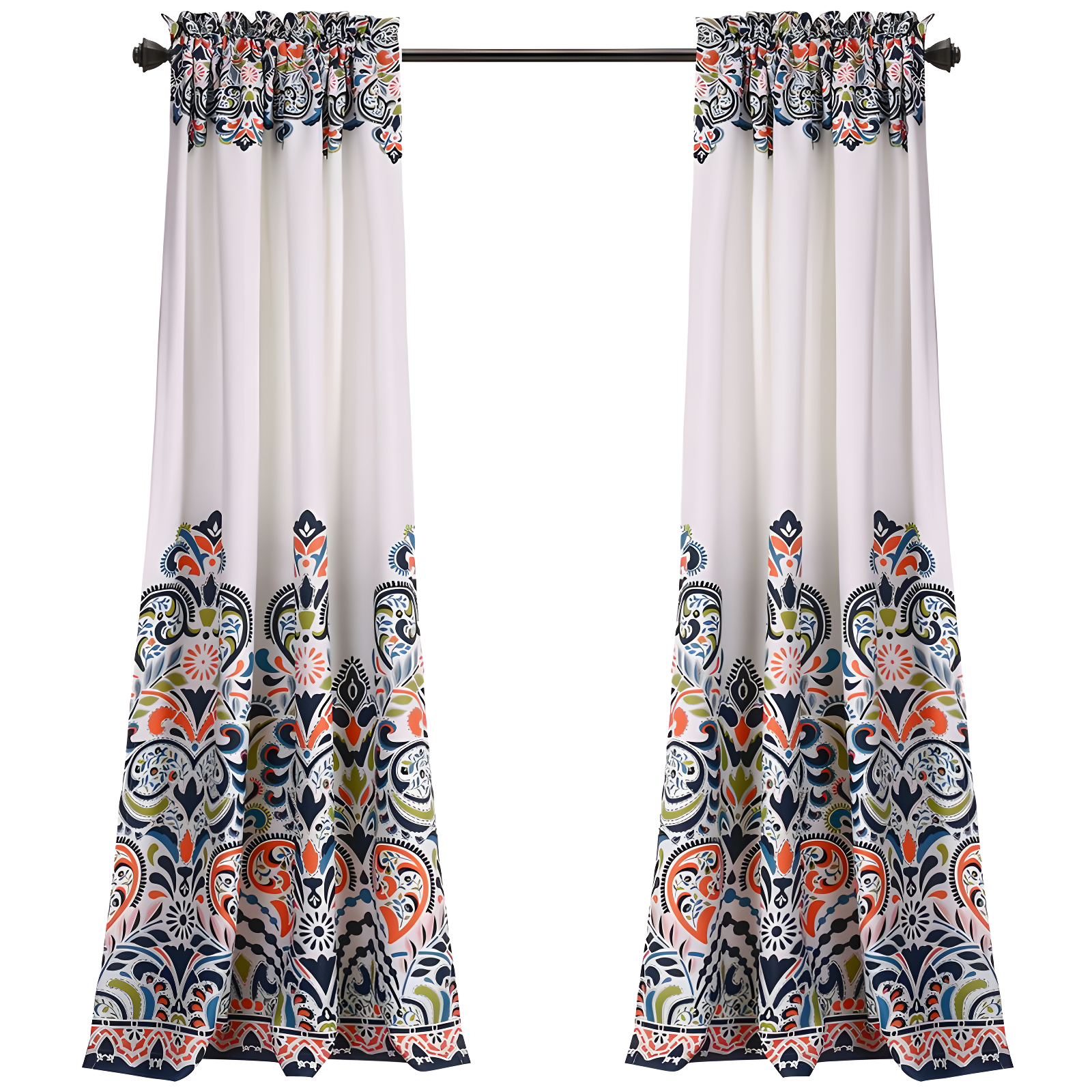 Lush Decor Polyester Room Darkening Curtain Pair (Set of 2)