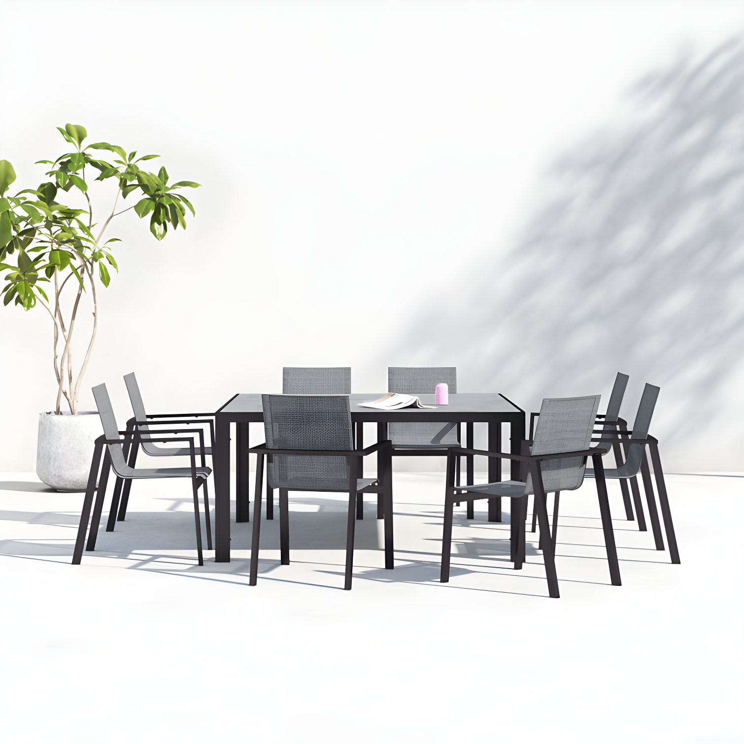 Placido Square 8 - Person Outdoor Dining Set
