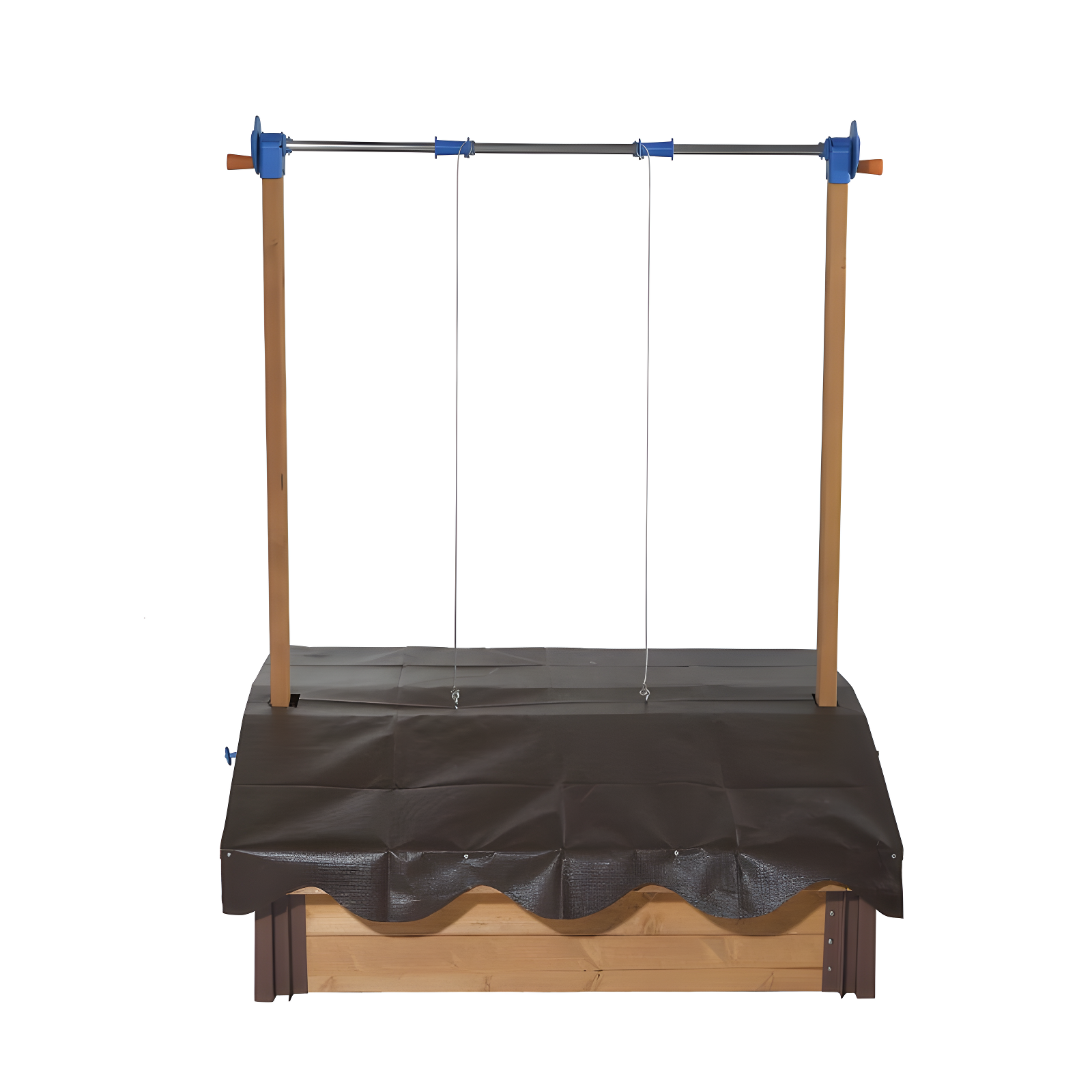 Exaco Exaco 40'' x 51'' Solid Wood Sandbox with Cover