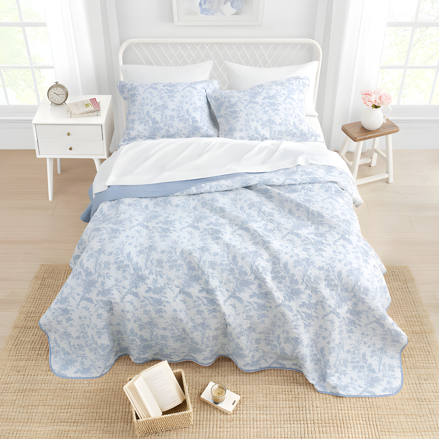 Laura Ashley Amberley Reversible Cotton Quilt Set