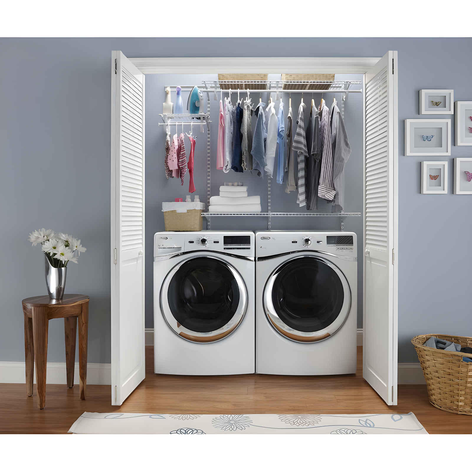 ShelfTrack 48" W - 72" W Closet System Starter Kit