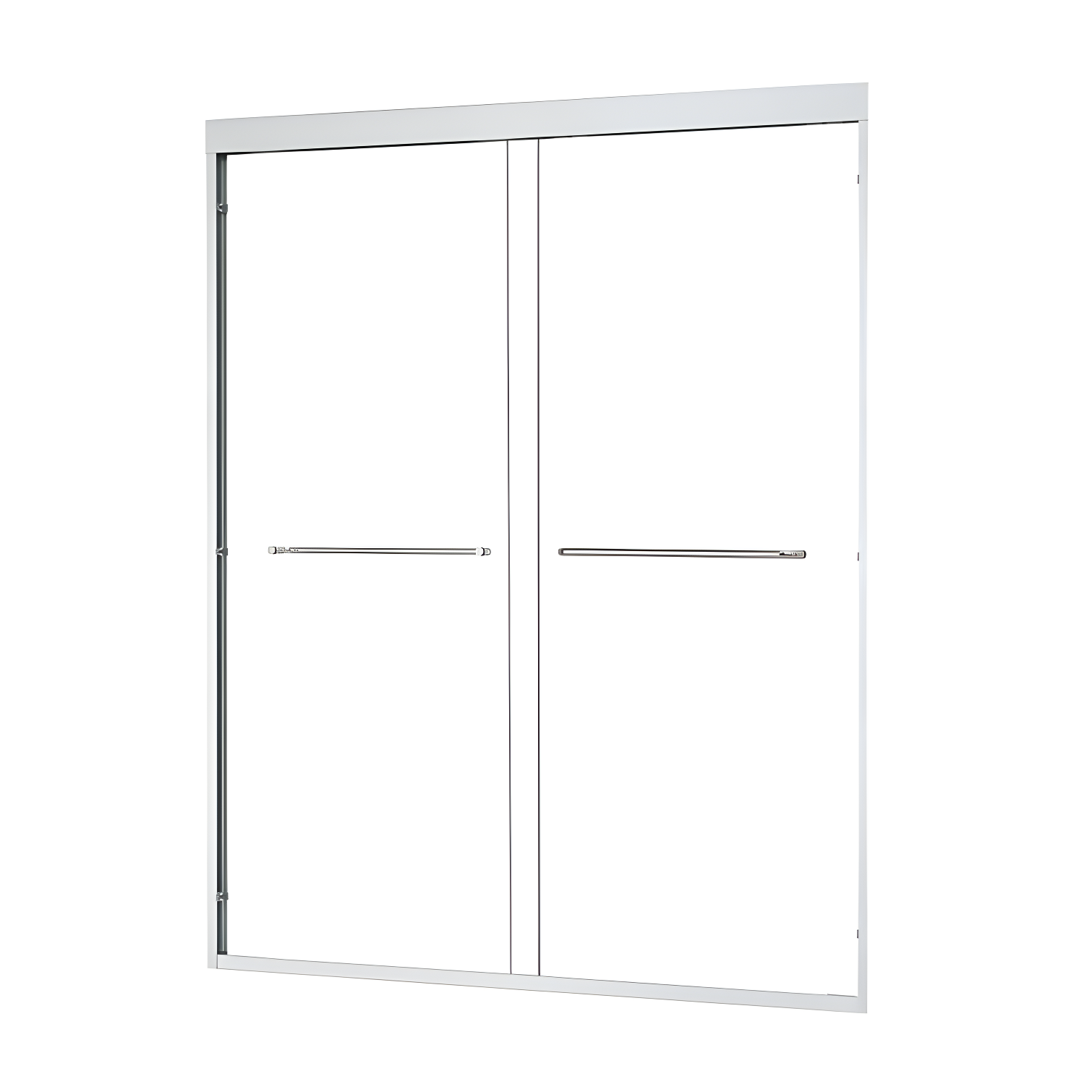 Ennis 60" W x 76" H By Pass Framed Shower Door with Clear Glass
