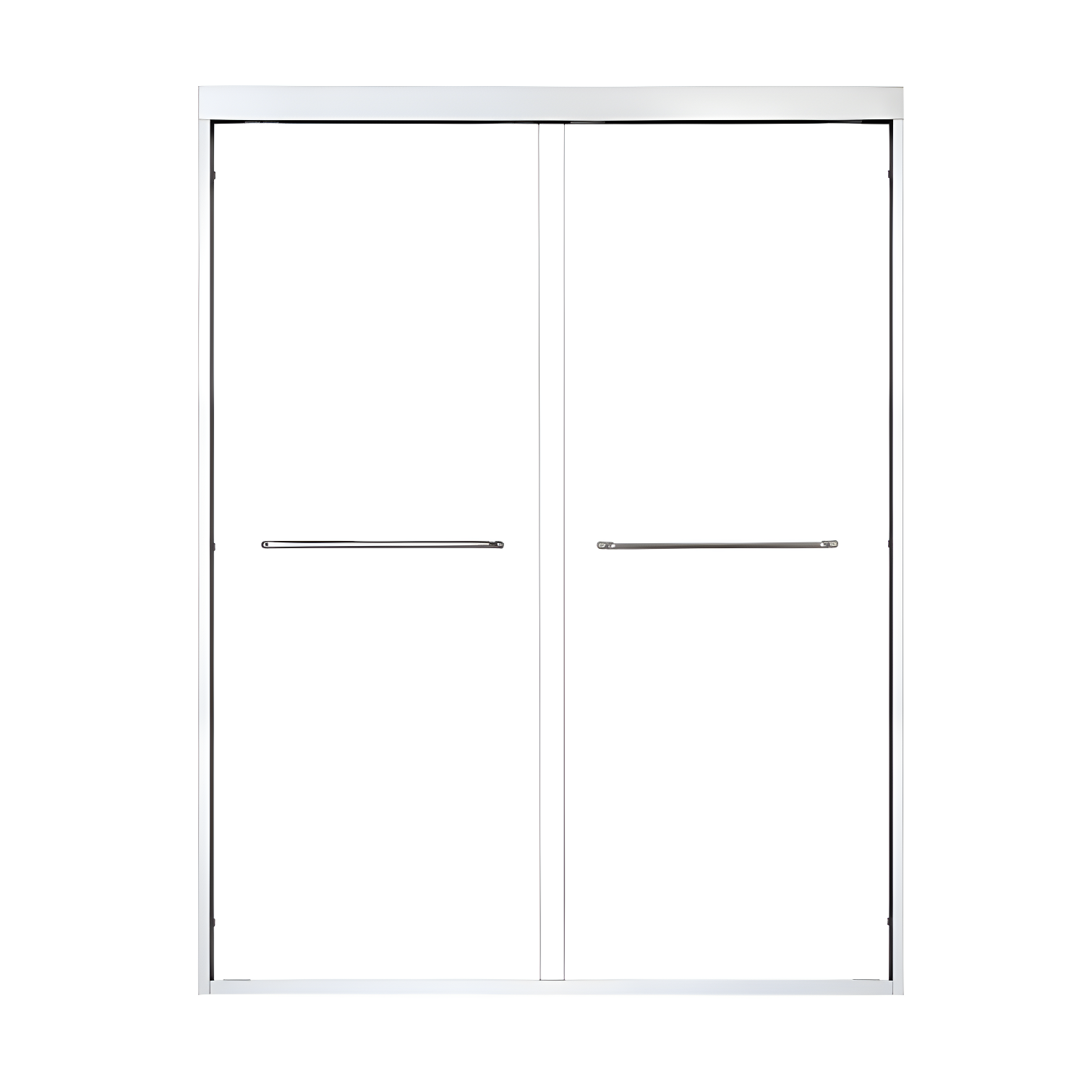 Ennis 60" W x 76" H By Pass Framed Shower Door with Clear Glass